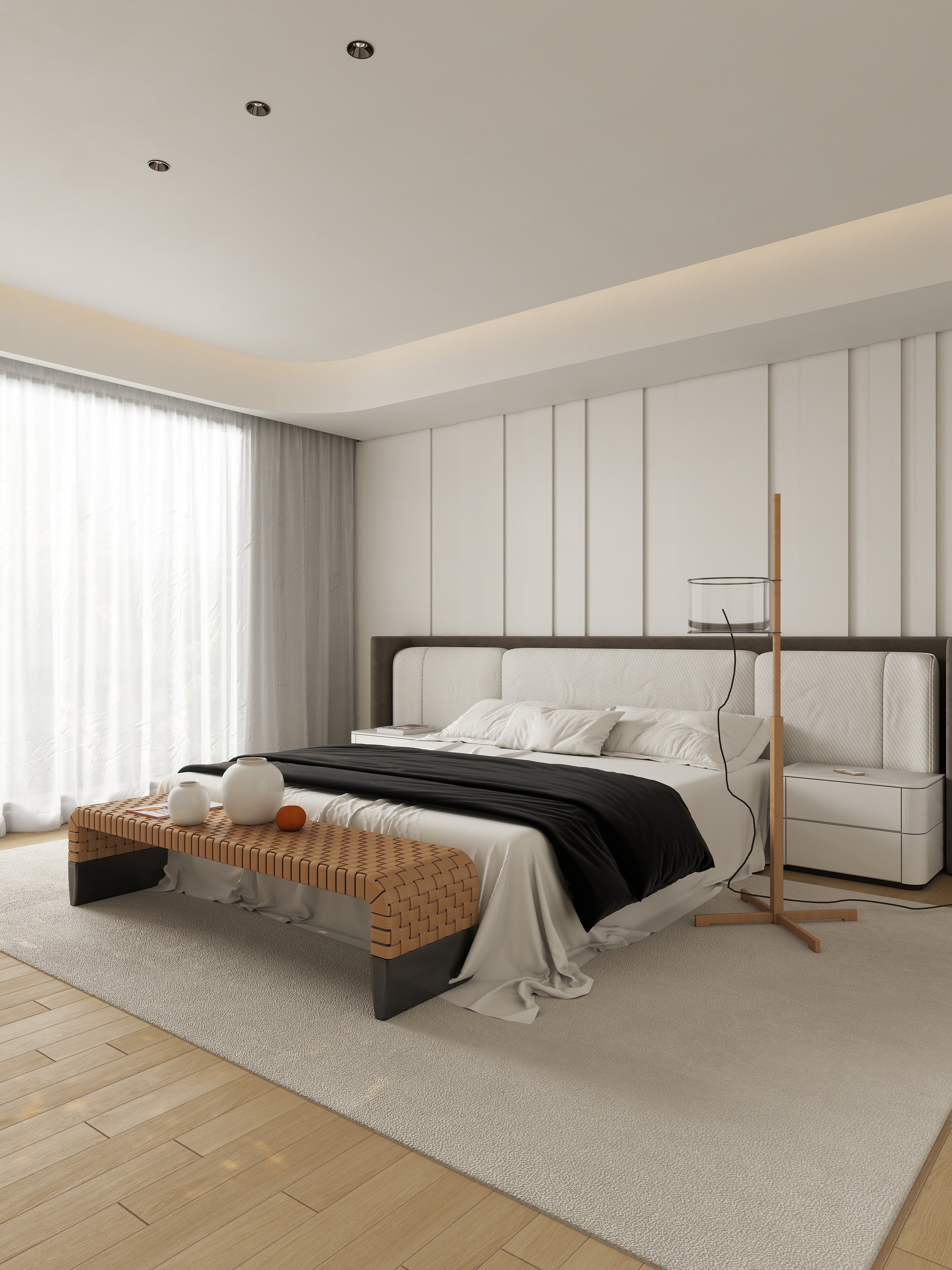 TS33333-福州万科城199㎡2室二层主卧装修效果图第1张