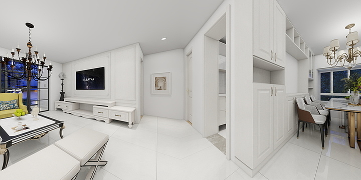 郑晓坤-125㎡3室-装修设计方案