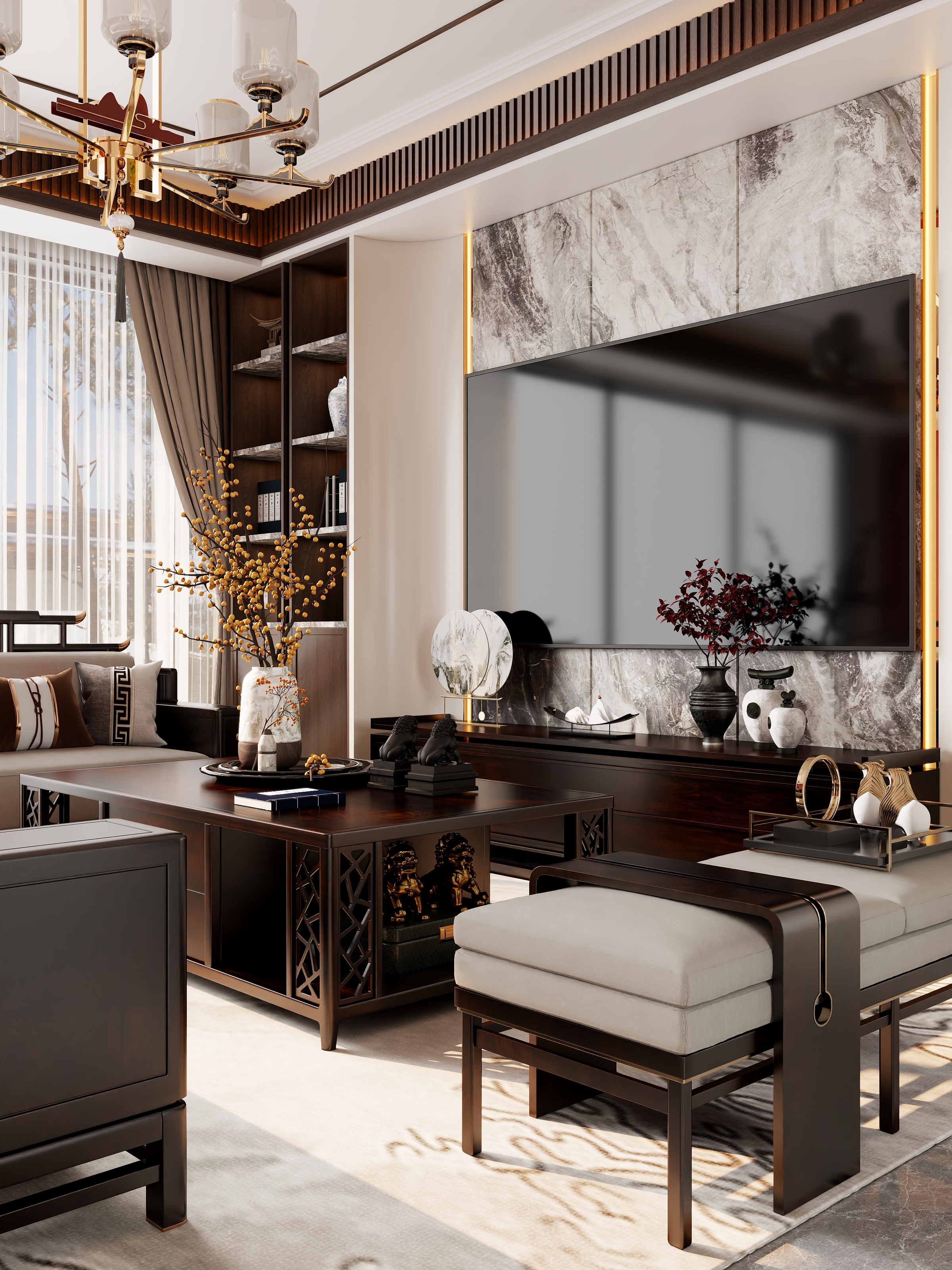 张张代画企业号-大唐壹号领馆87㎡2室-装修设计方案