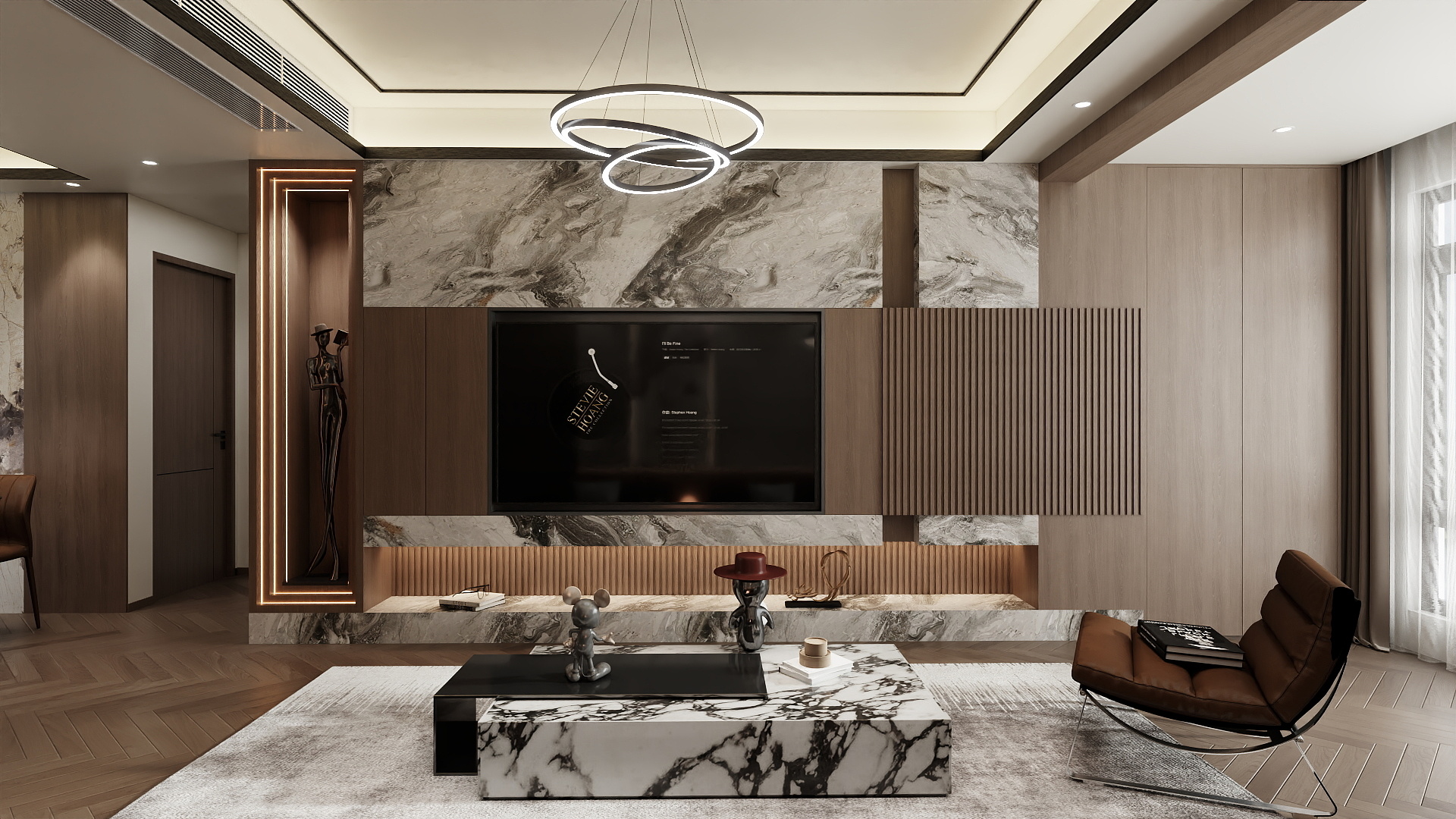 乐毅-意式客餐厅-88平-装修设计方案