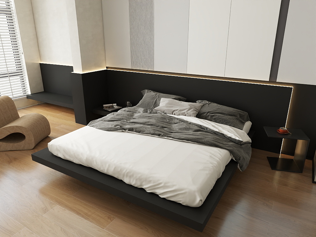 xiazxsC-房间-黑白灰-装修设计方案