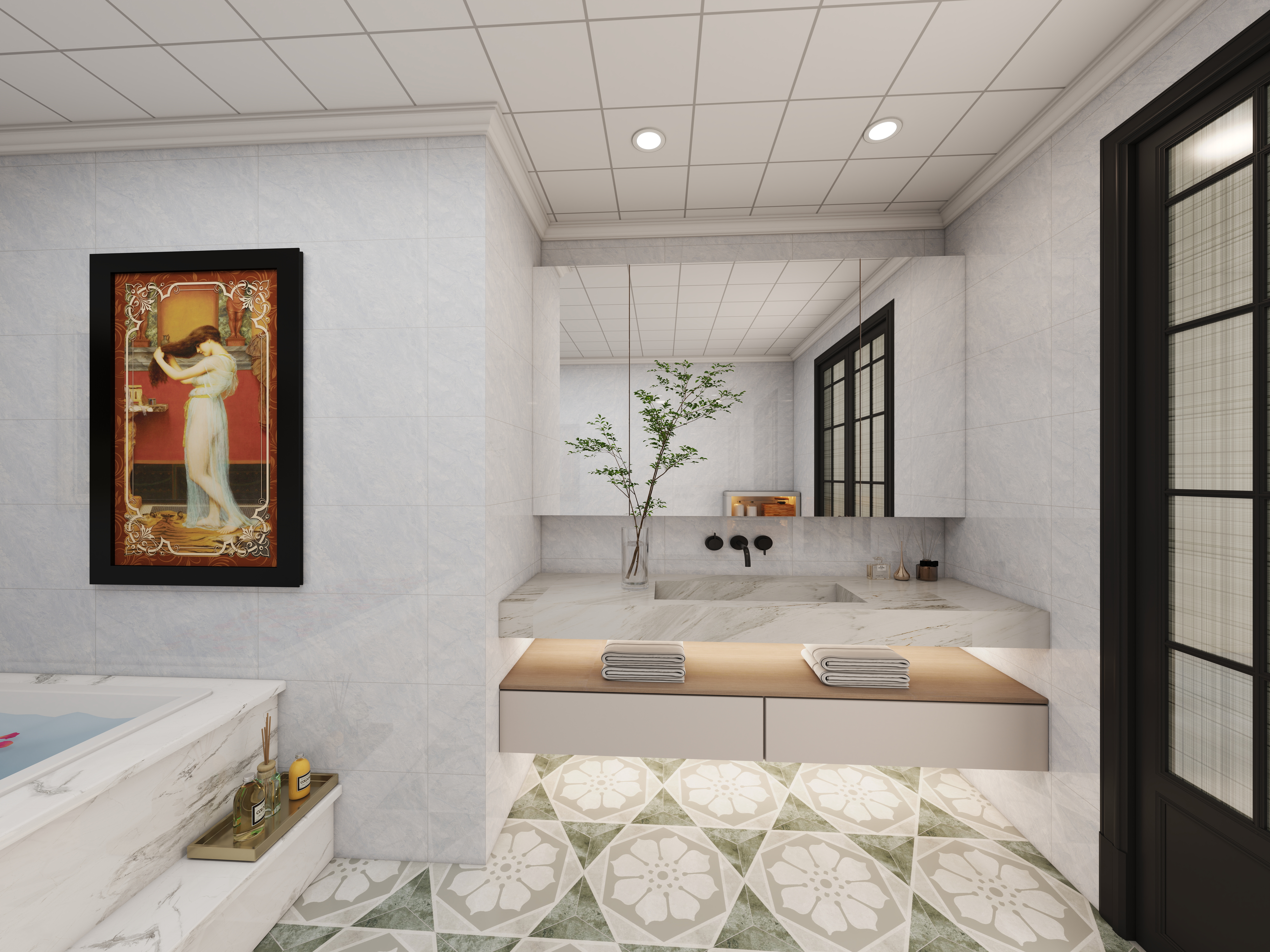 酒醉0309-华润中心中古风216㎡3室-副本-装修设计方案