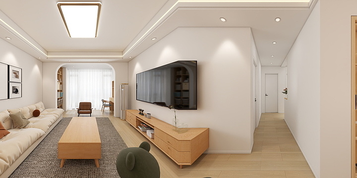 全案设计丨效果图表现-府山郡5-1504-装修设计方案