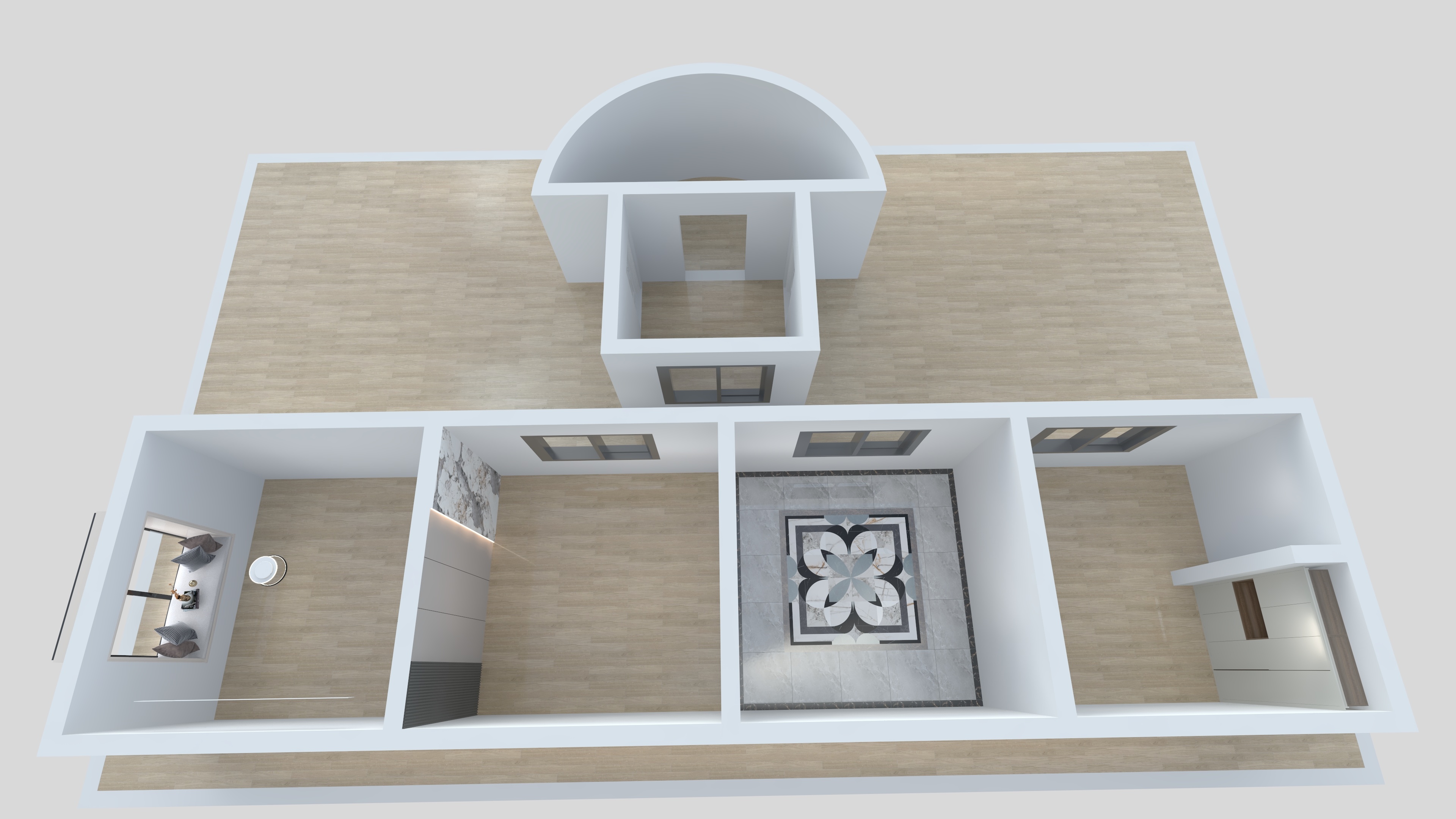 SinceJulysss-中级实操考核户型-装修设计方案