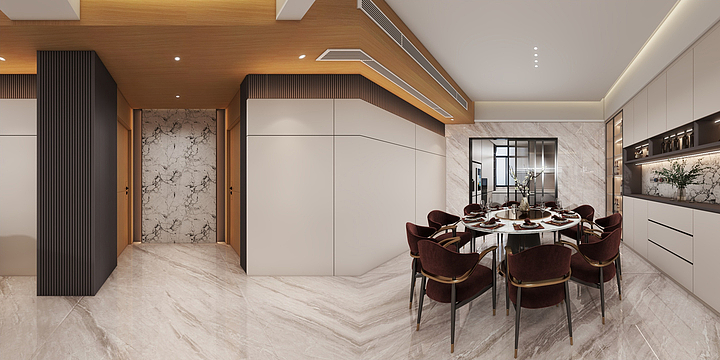 陈店自建楼效果图-装修设计方案