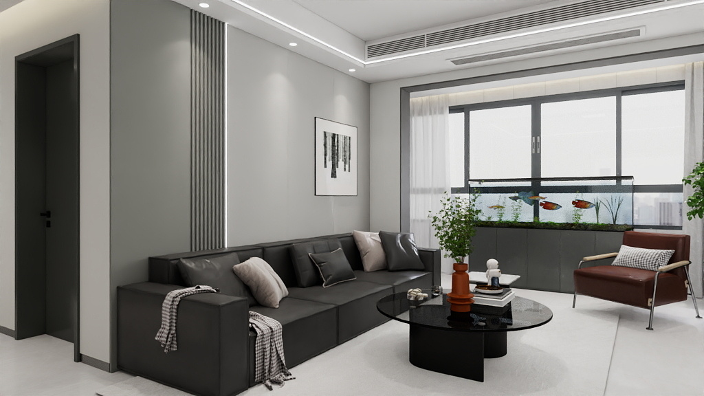 柳州设计师小丽-119m²四房两厅现代简约风-装修设计方案