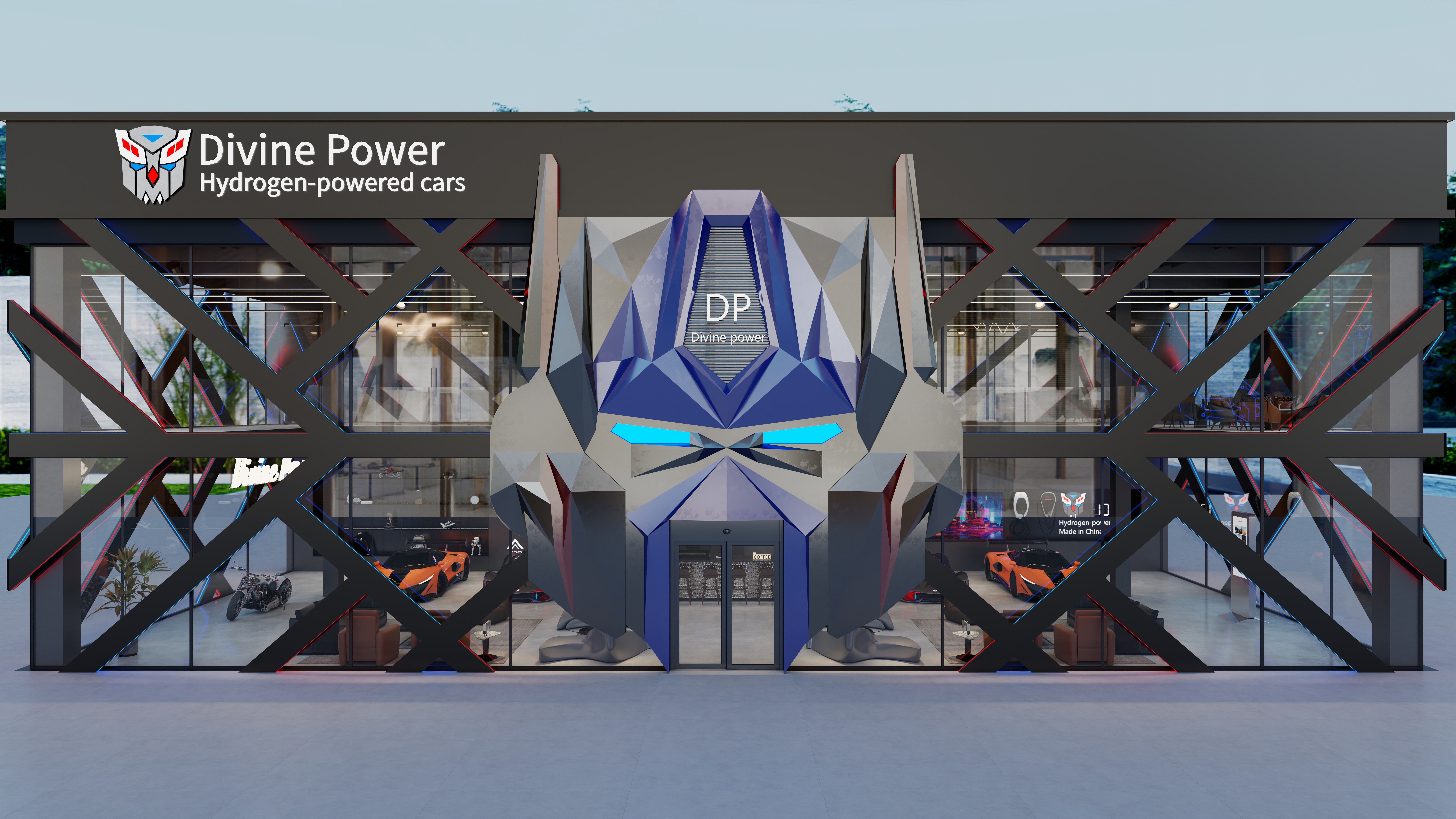 就叫我小陈-氢能源汽车4S店-装修设计方案