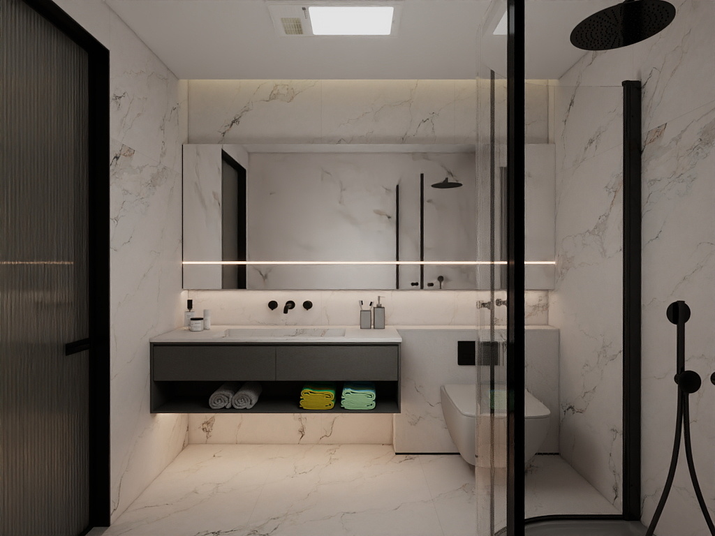 浅蓝@-万山华府179㎡3室-装修设计方案