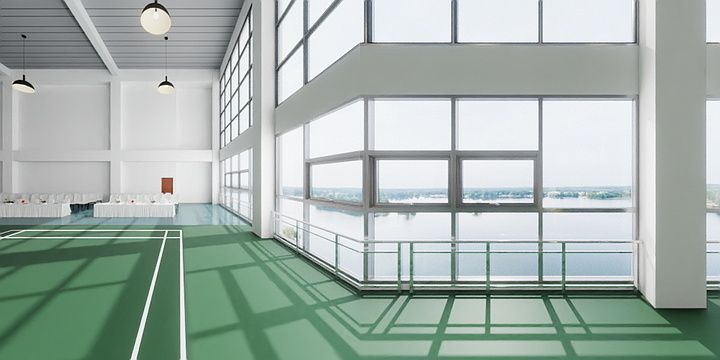 茶俞-网球场-装修设计方案