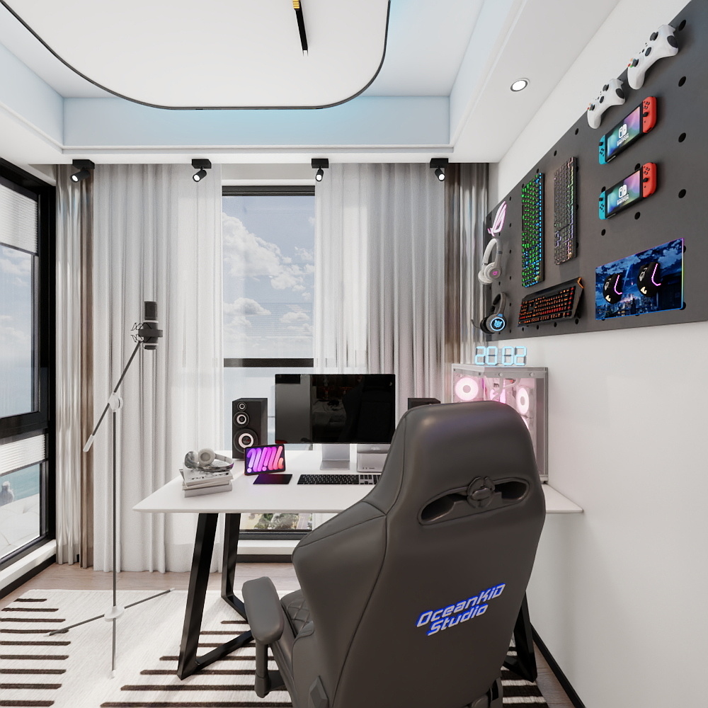 挺有设计工作室-裕通花园【新中式+现代风格】198㎡4室装修效果图