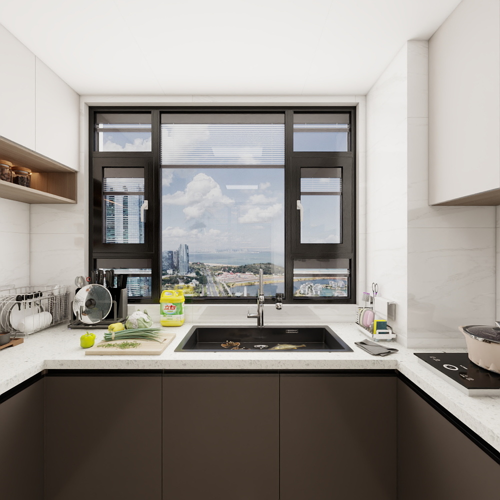 挺有设计工作室-裕通花园【新中式+现代风格】198㎡4室装修效果图