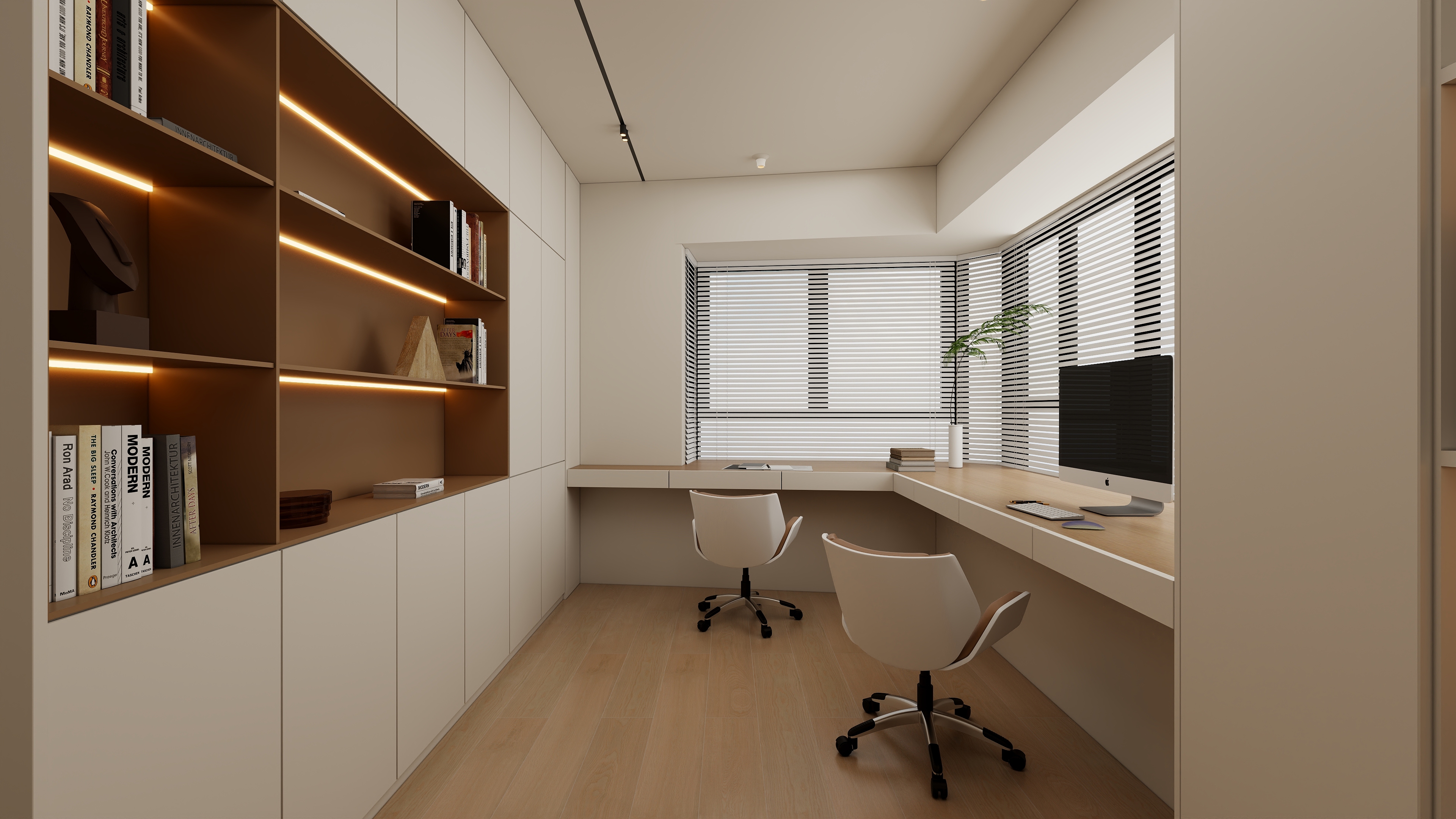 设计师丨胡月平-翠盈大廈原木115㎡3室装修效果图