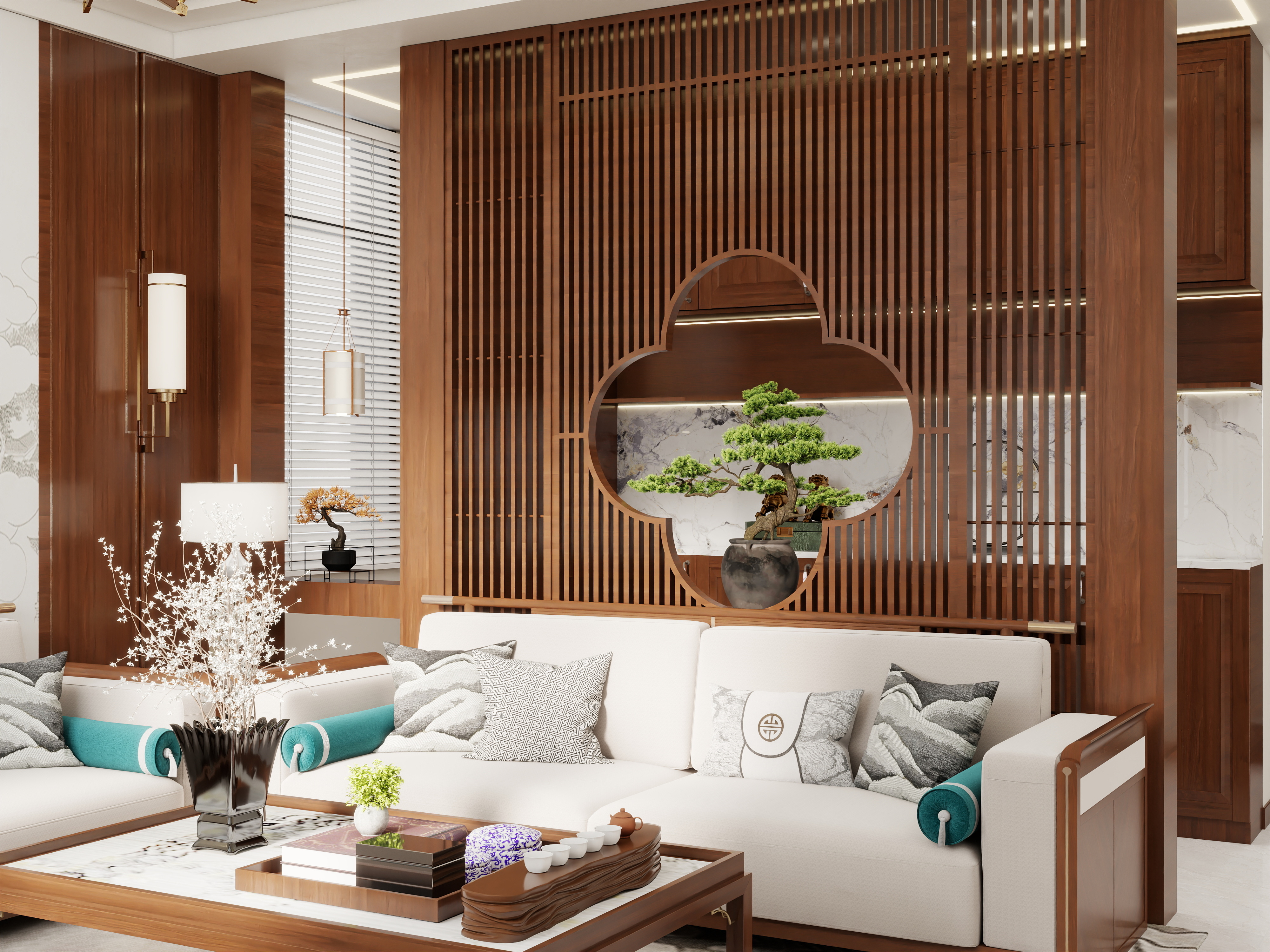 壹诺设计工作室-新中式 装修效果图