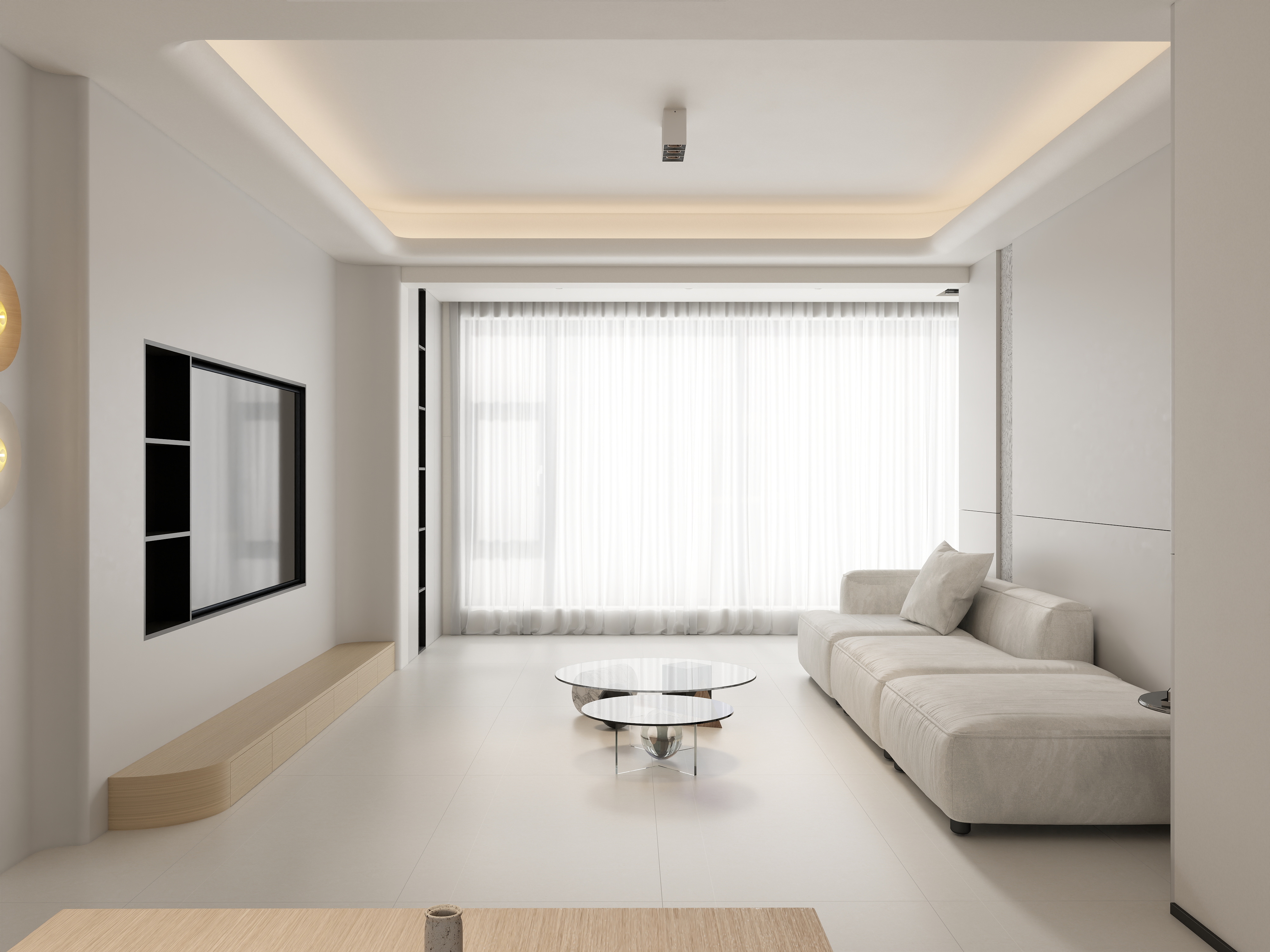 惠同学Designer-纯白极简116㎡3室-装修设计方案