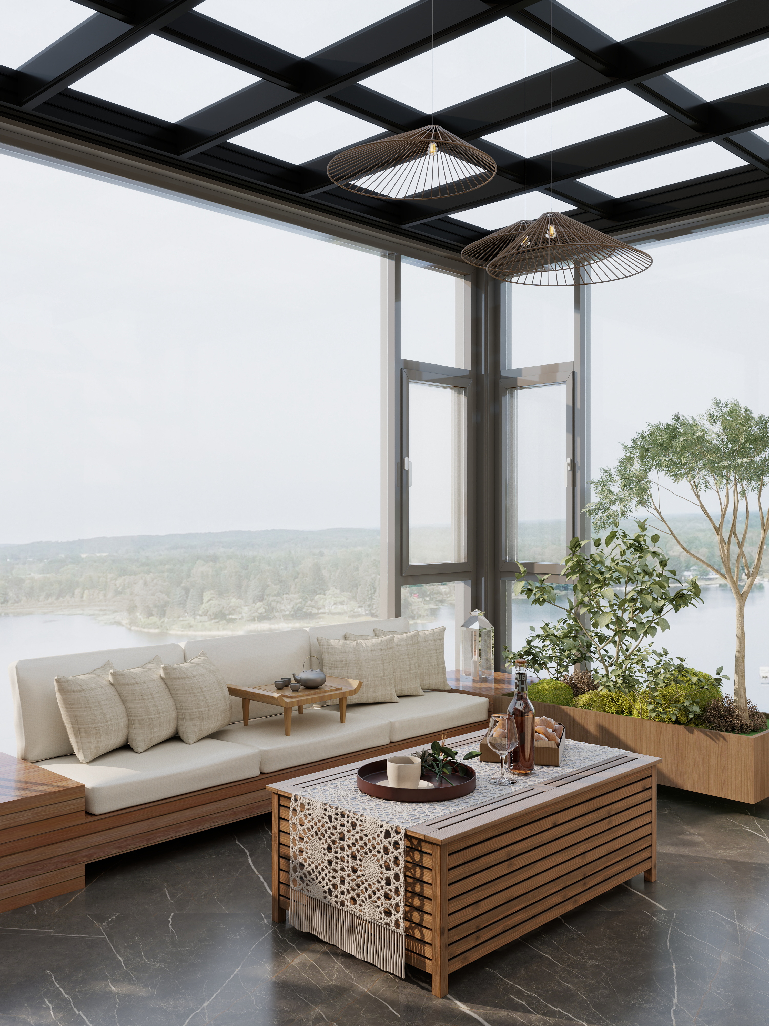 凌云設计-现代简约-复式装修效果图