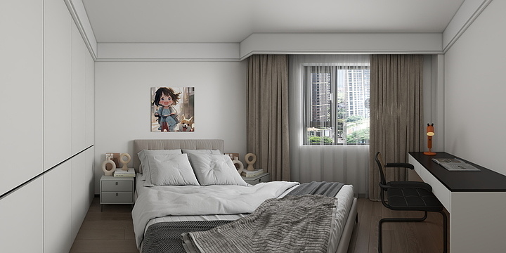 极简丨空间设计-修水花园15-104-装修设计方案