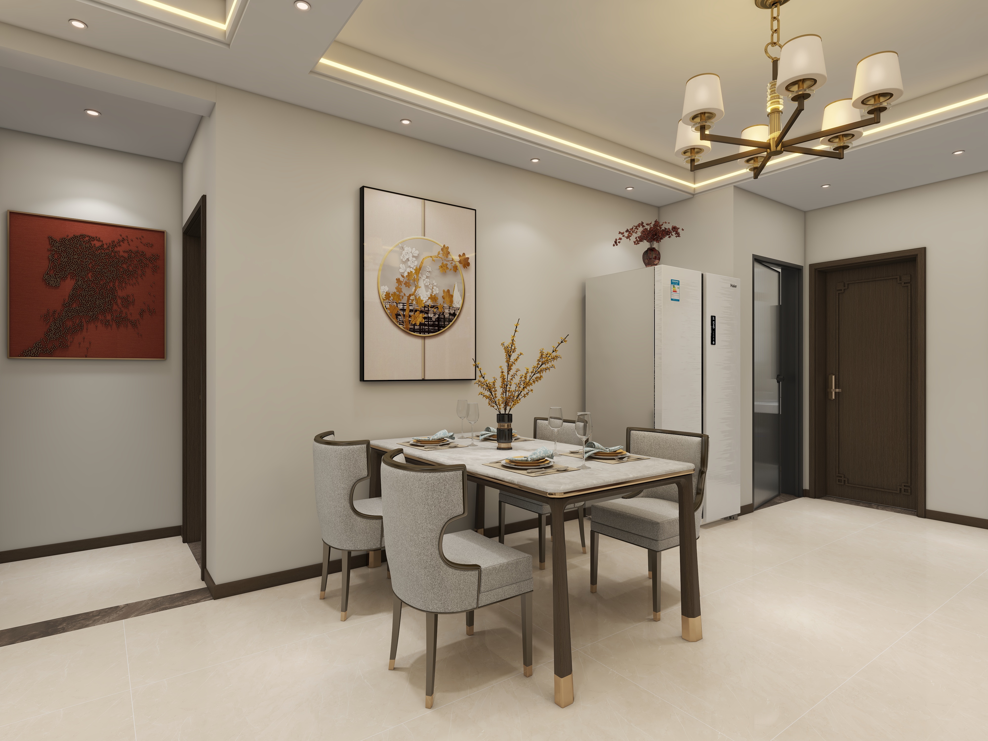 环宇0315-大同恒大翡翠华庭109㎡3室装修效果图