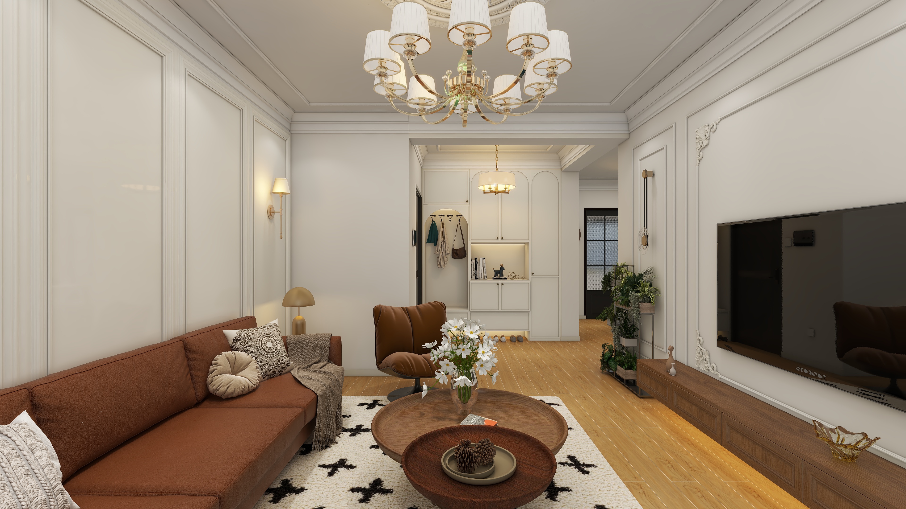 环宇0315-国际花园二期117㎡3室装修效果图