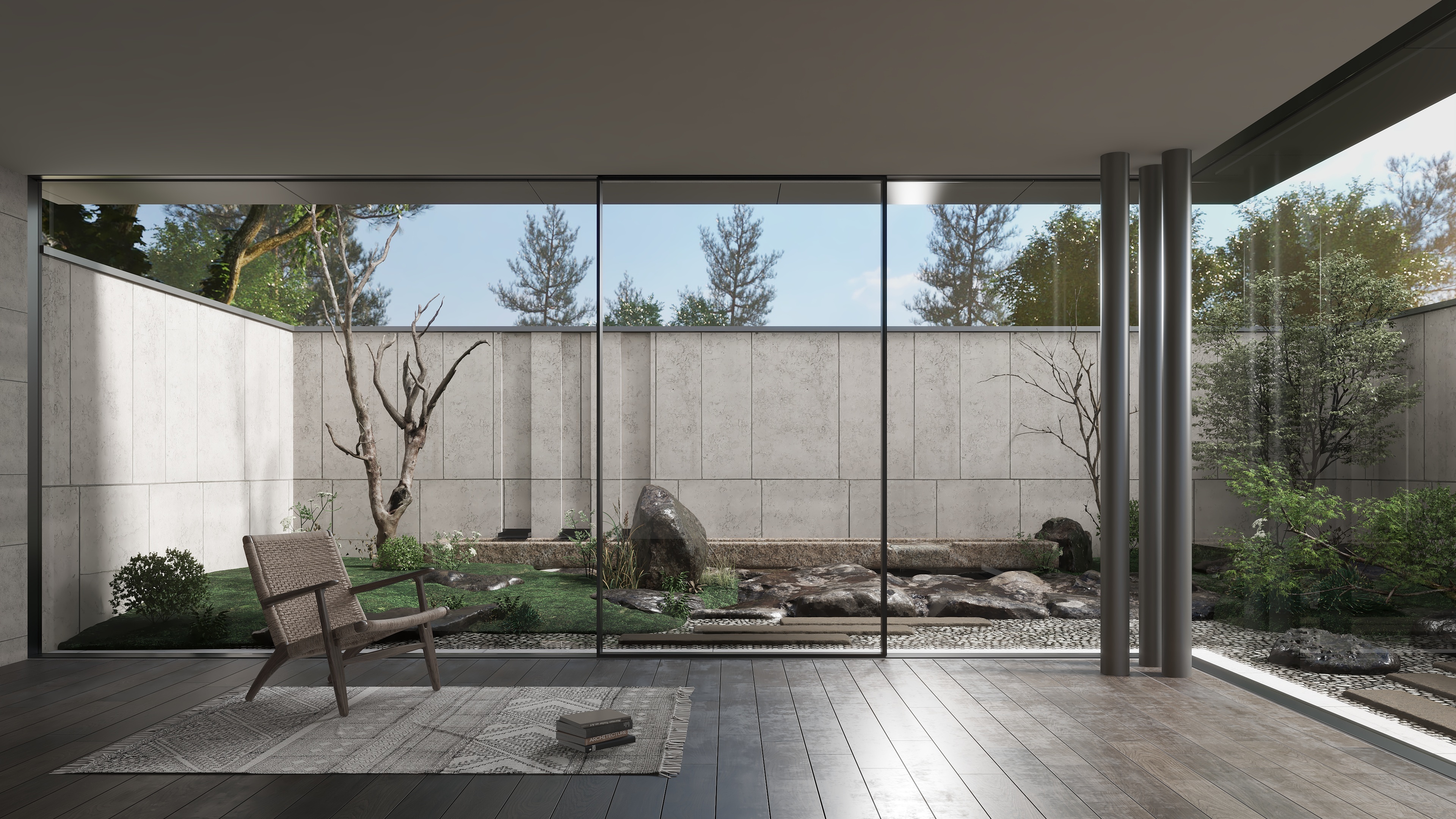 万严设计师-新中式庭院112478590-装修设计方案