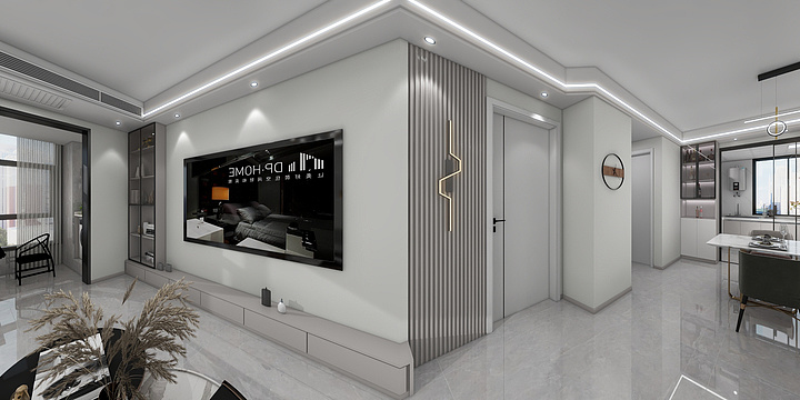 风格居全案设计V曹-山河金泰砚4-1-202-效果图 -装修设计方案