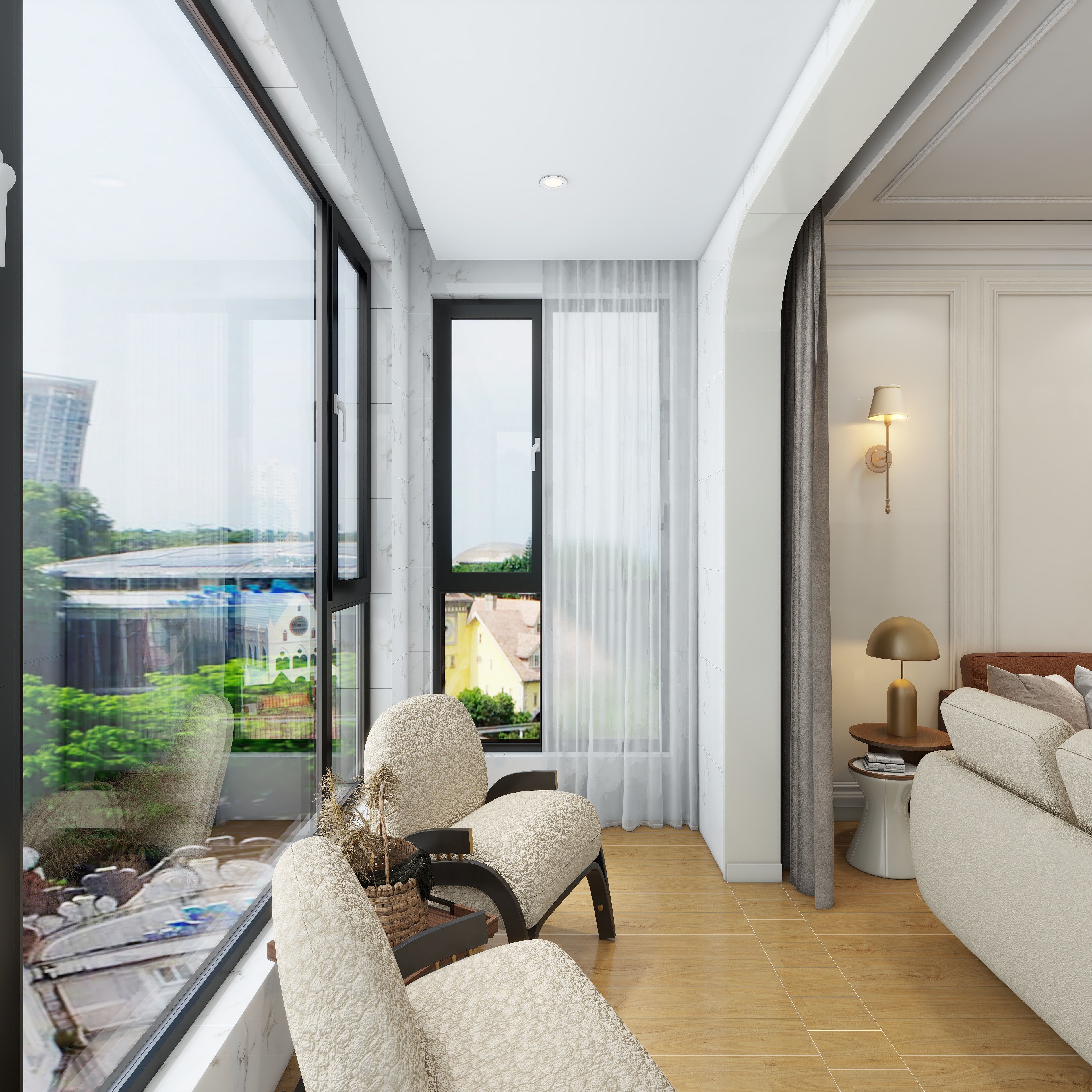 环宇0315-国际花园二期117㎡3室装修效果图