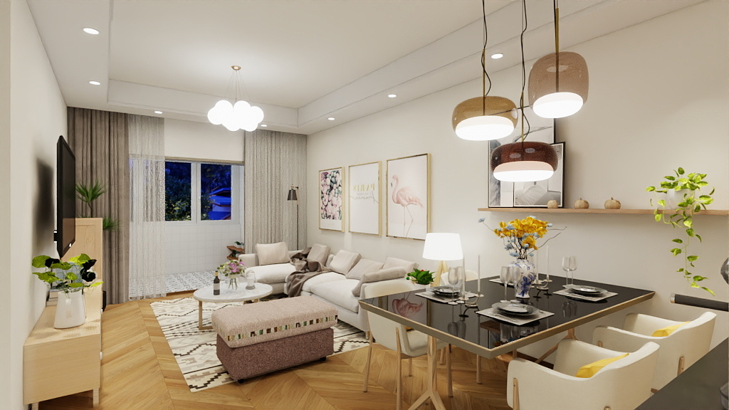 Panda.House-硬装专业等级考核户型-装修设计方案