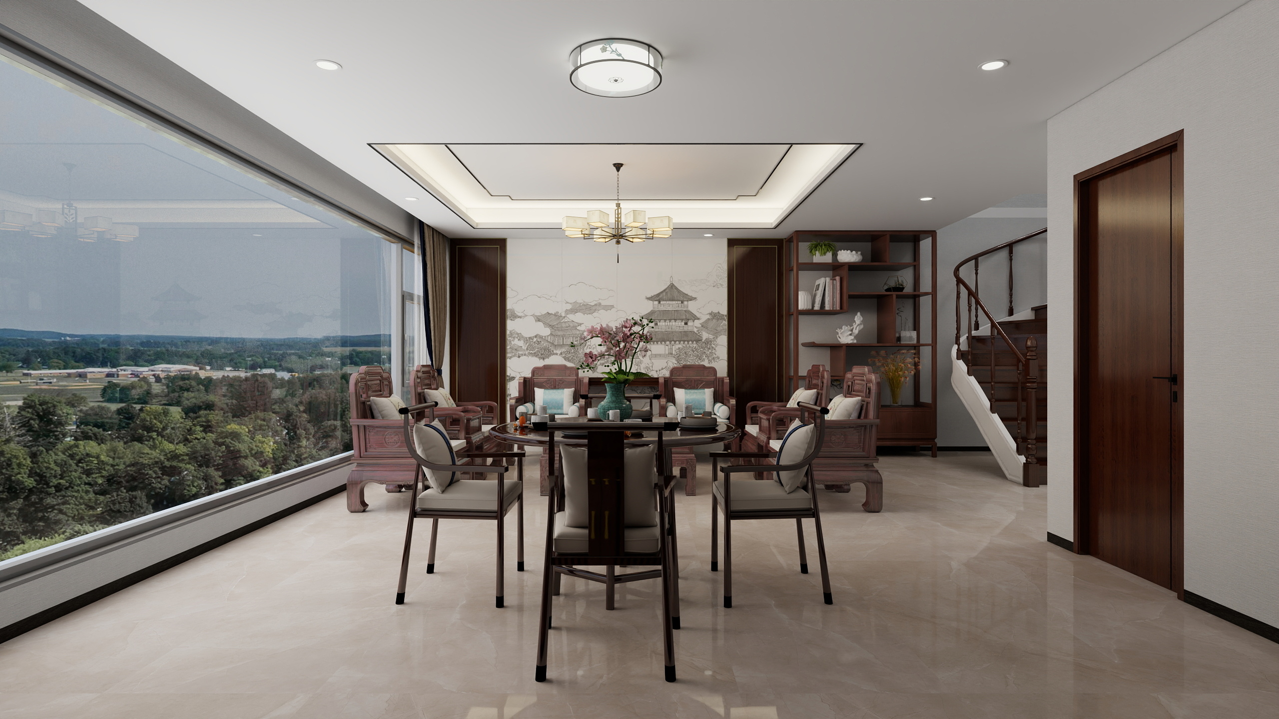 珎SsAA-复式一层客厅装修效果图