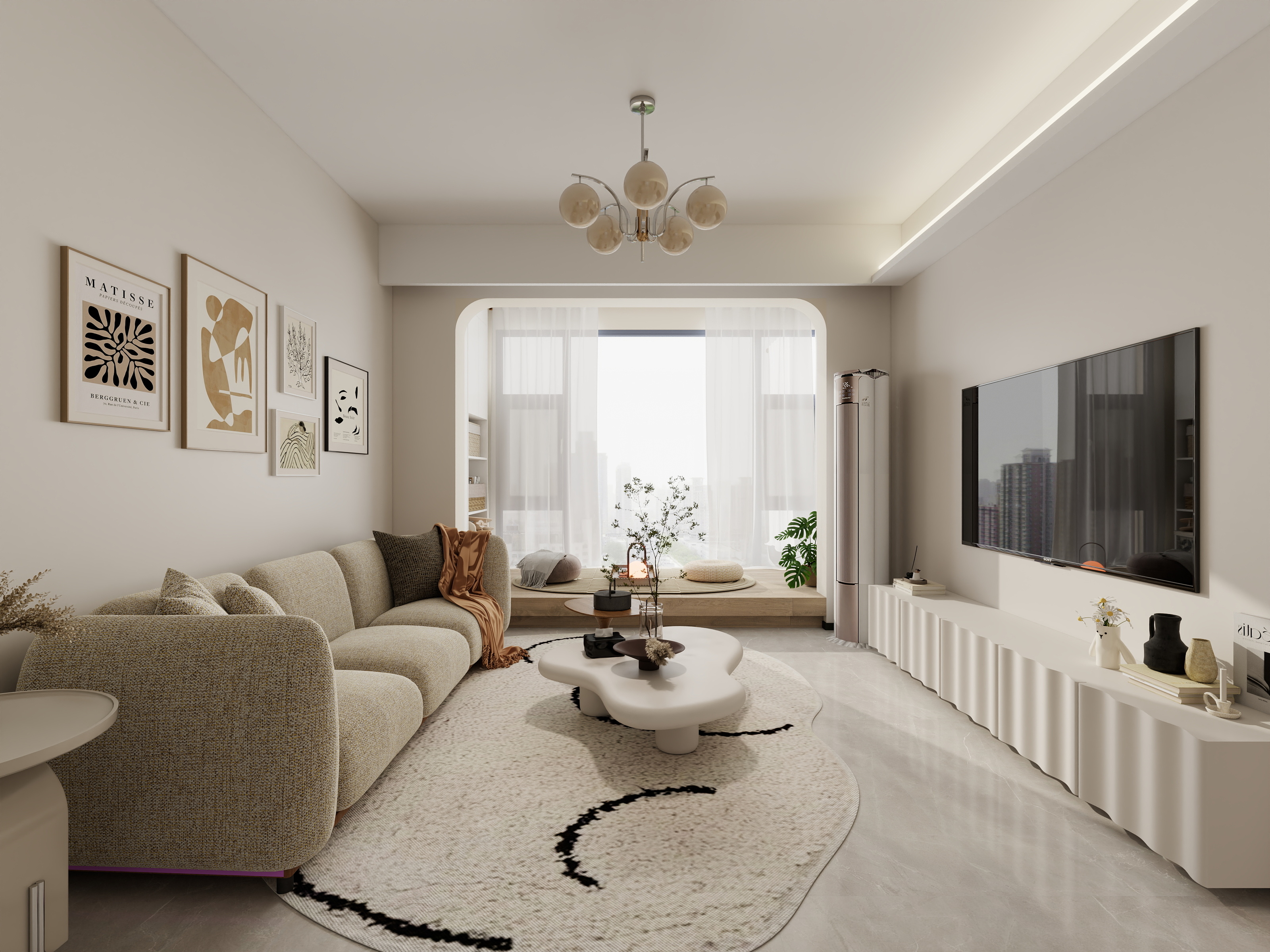 招锦绣-中诚璟泷湾-奶油风-装修设计方案