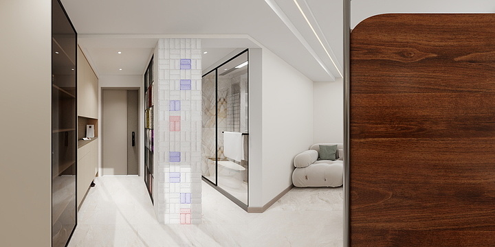 天雨设计-白墙子社区61㎡个性化设计方案-装修设计方案