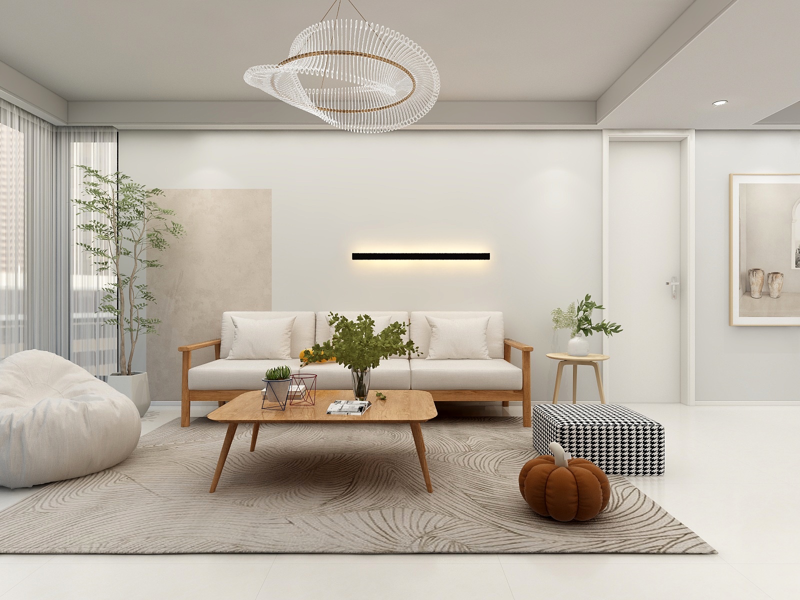 张旭-现代原木三房-装修设计方案