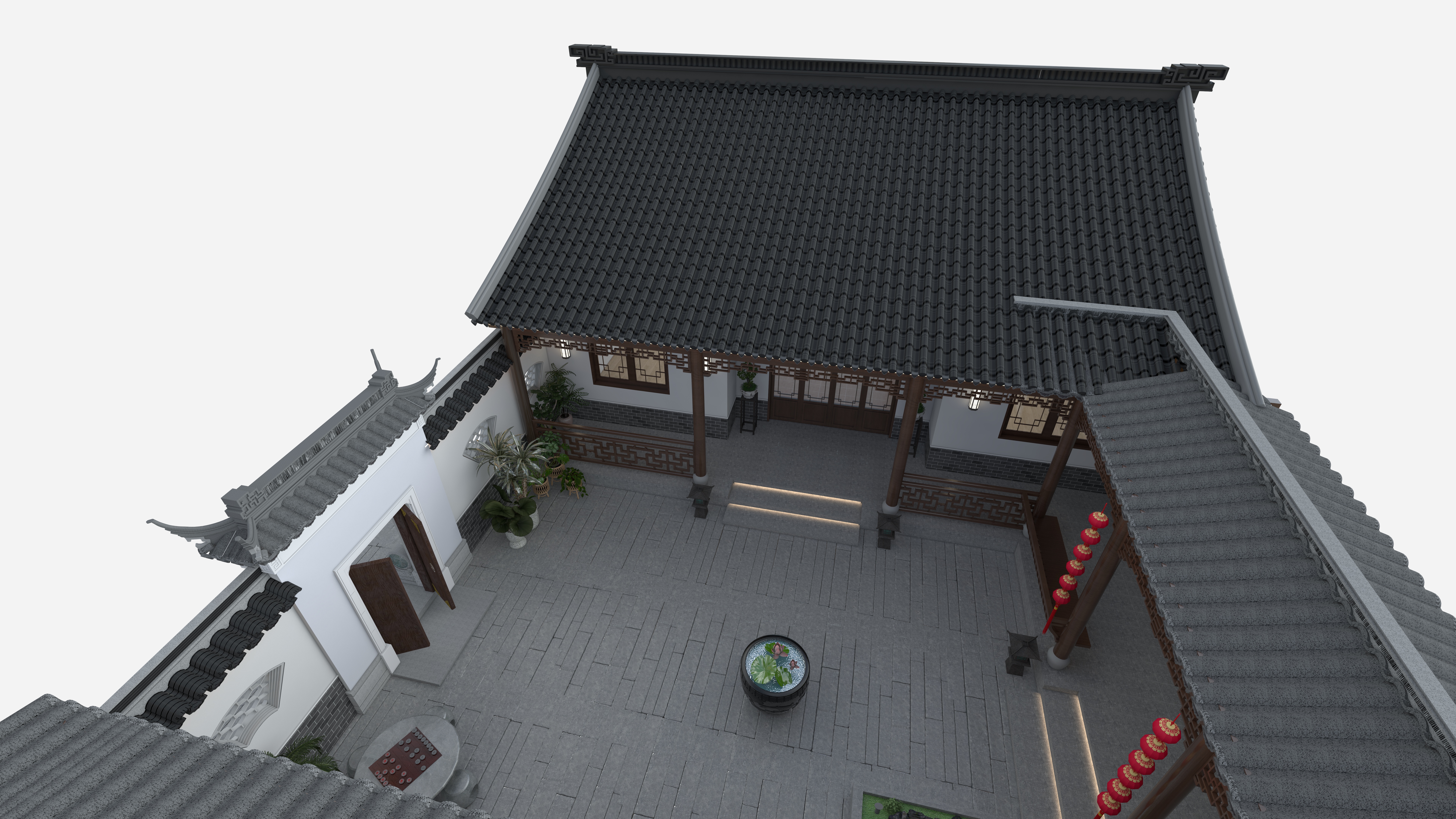 枫林-大鹏-何闪，中式庭院-装修设计方案