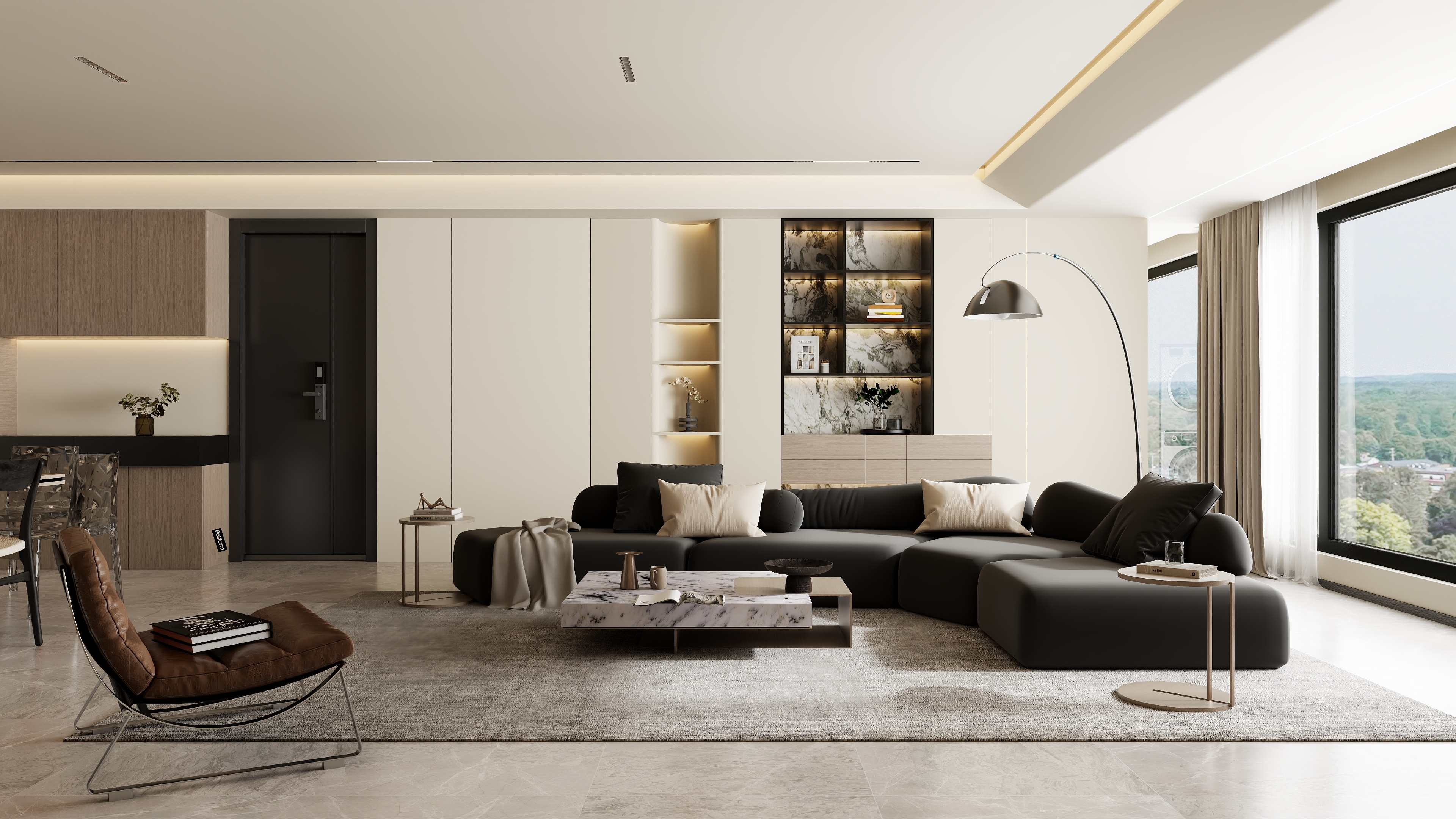 书涵|Harder-【原点】158m²意式轻奢三房装修效果图