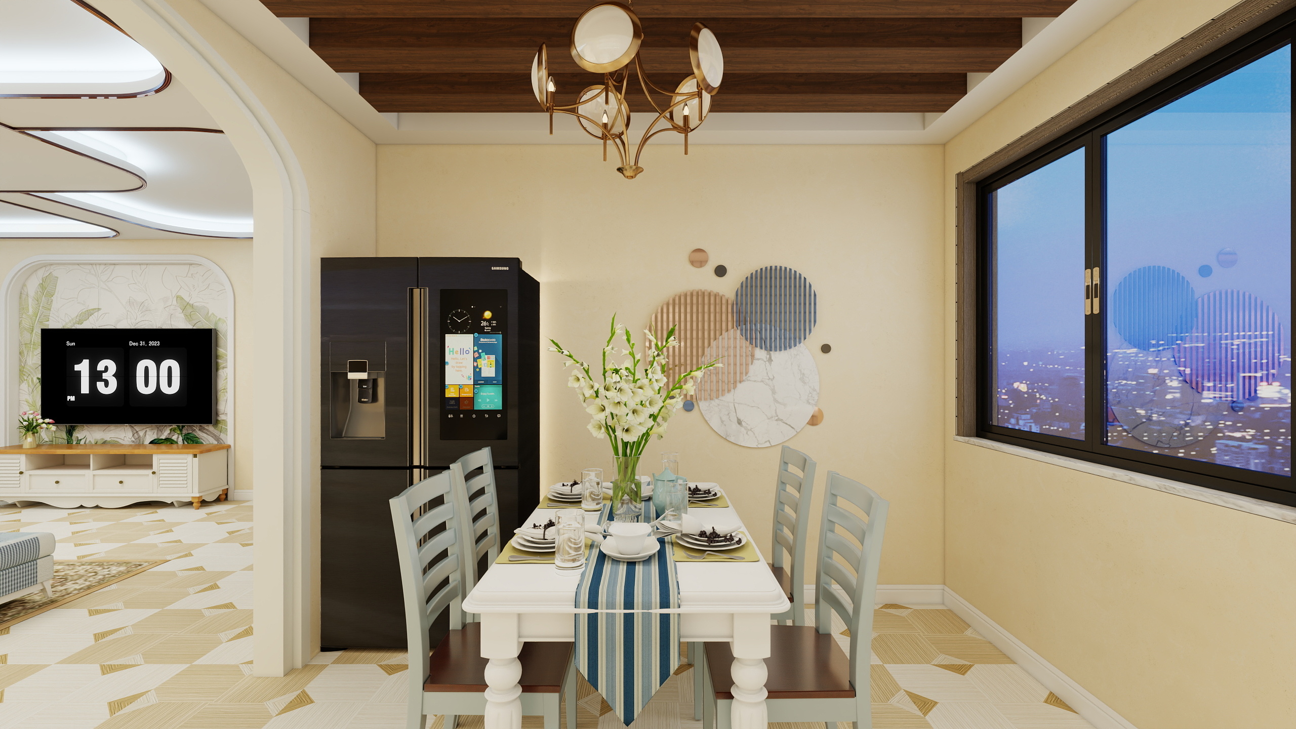 不出新手村的匠人-绿地之窗106㎡3室装修效果图