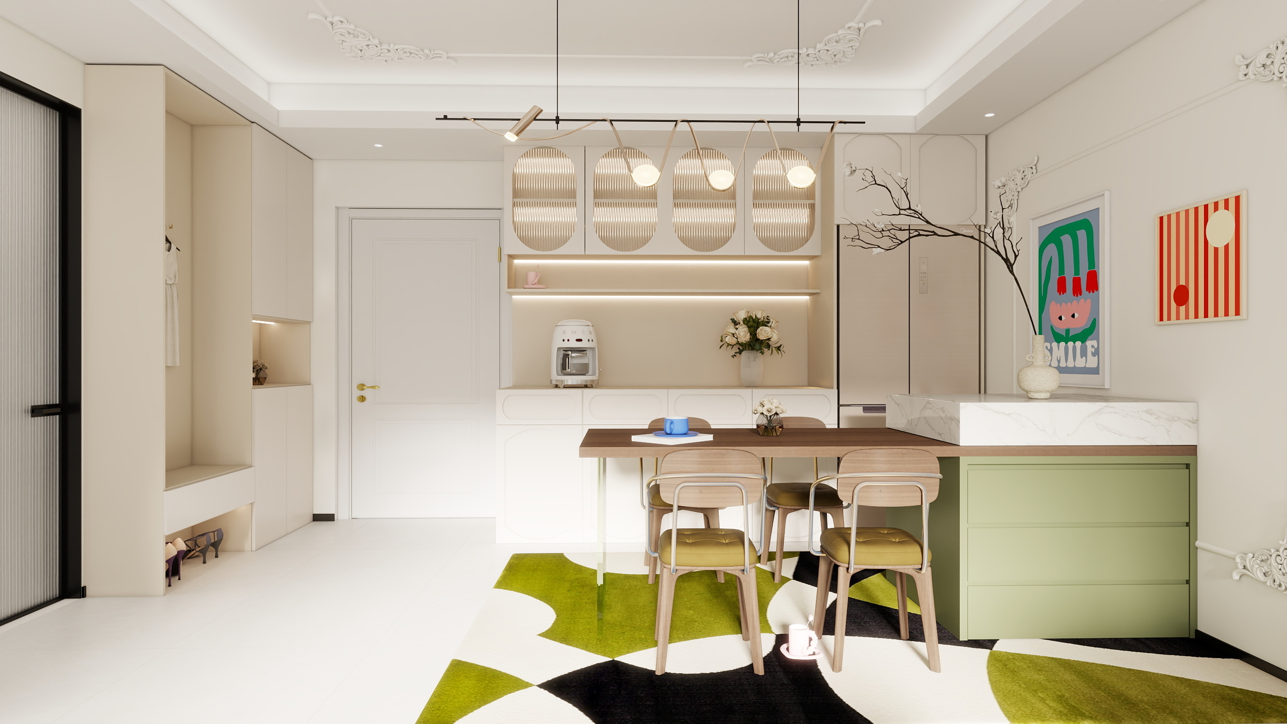 SinulWS-西宸铂悦126奶油风-装修设计方案