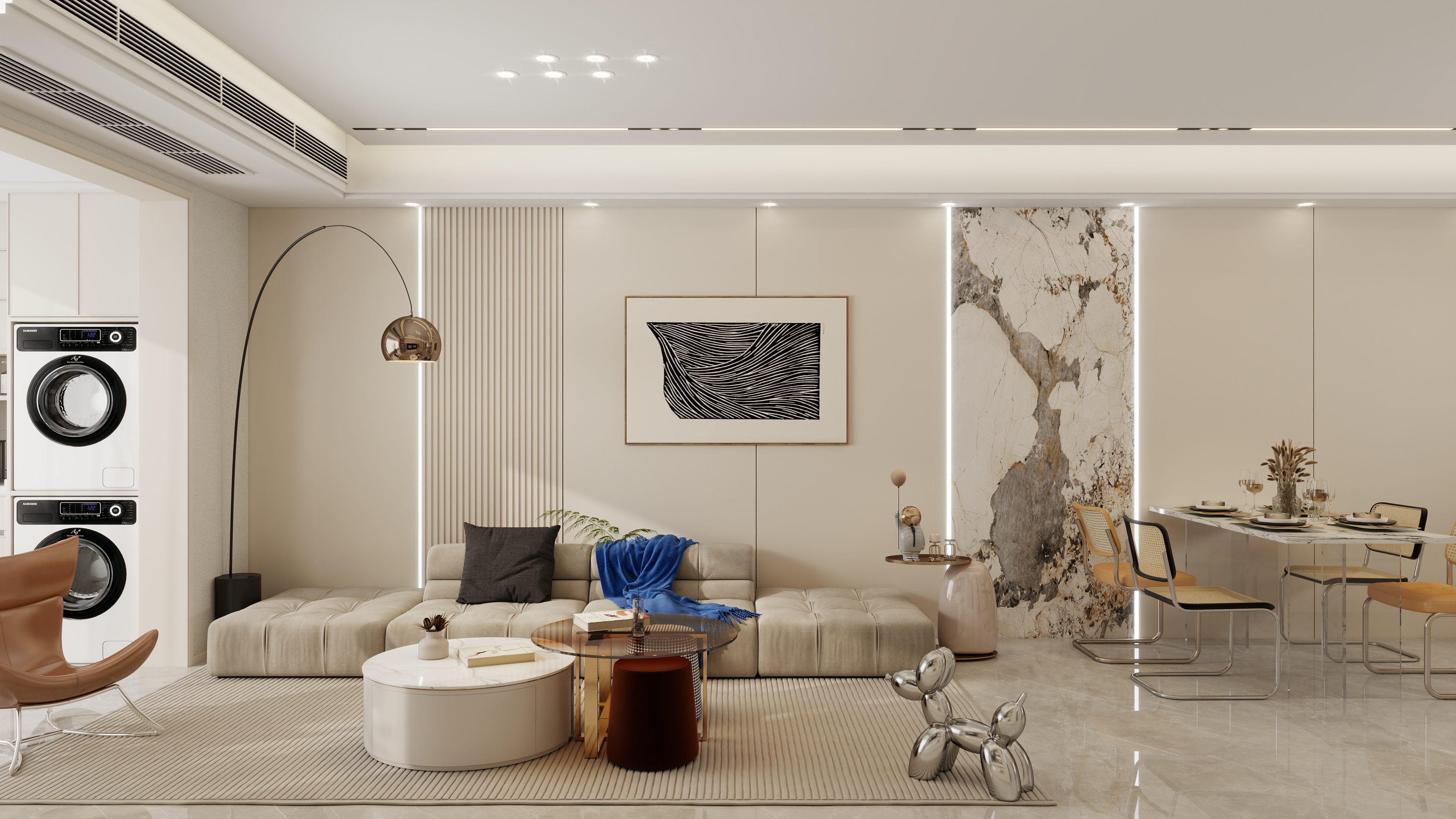 设计师余洋-《未迟》现代128㎡-装修设计方案