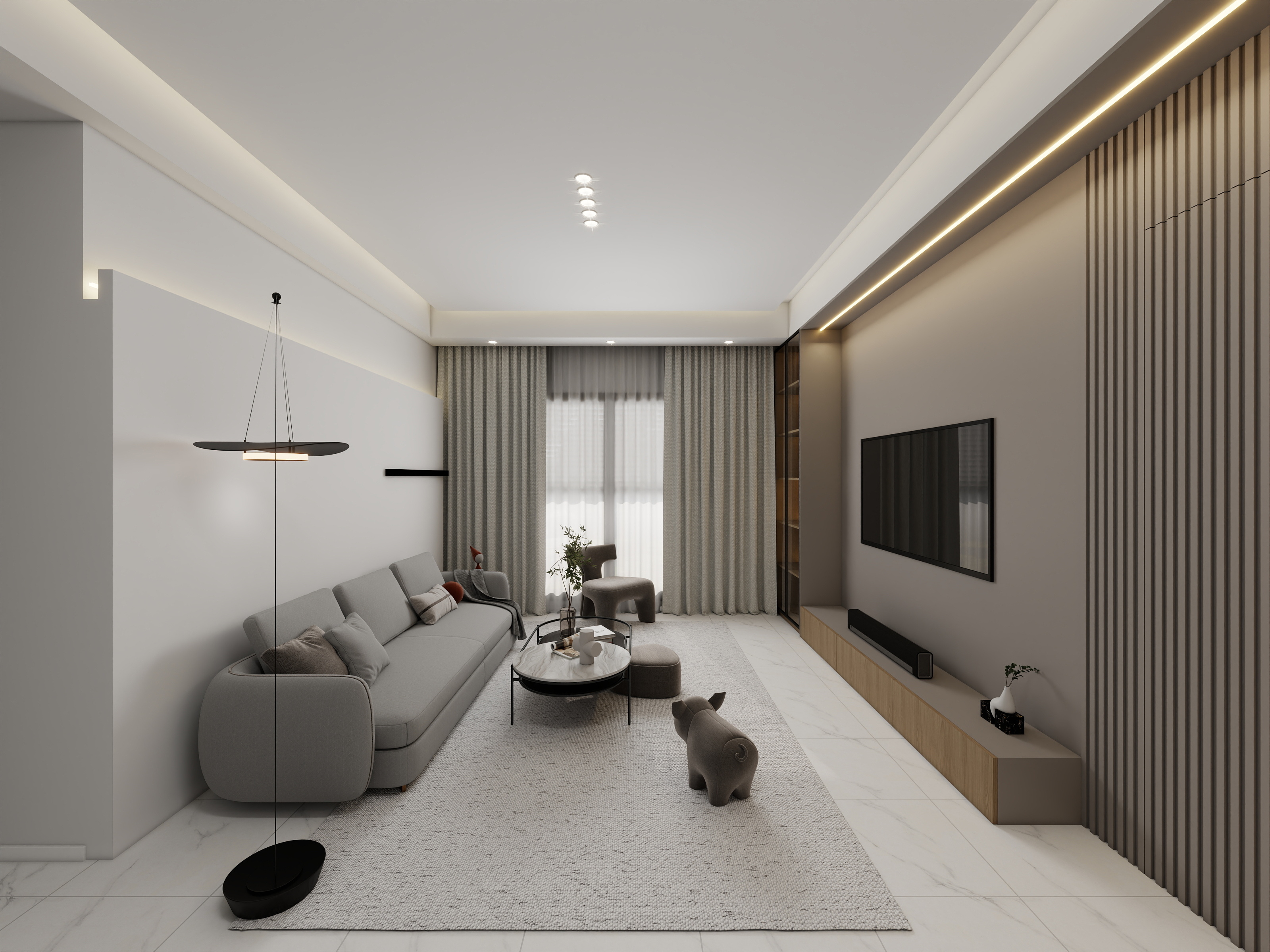 设计师王晶晶-金域华府84㎡2室-装修设计方案