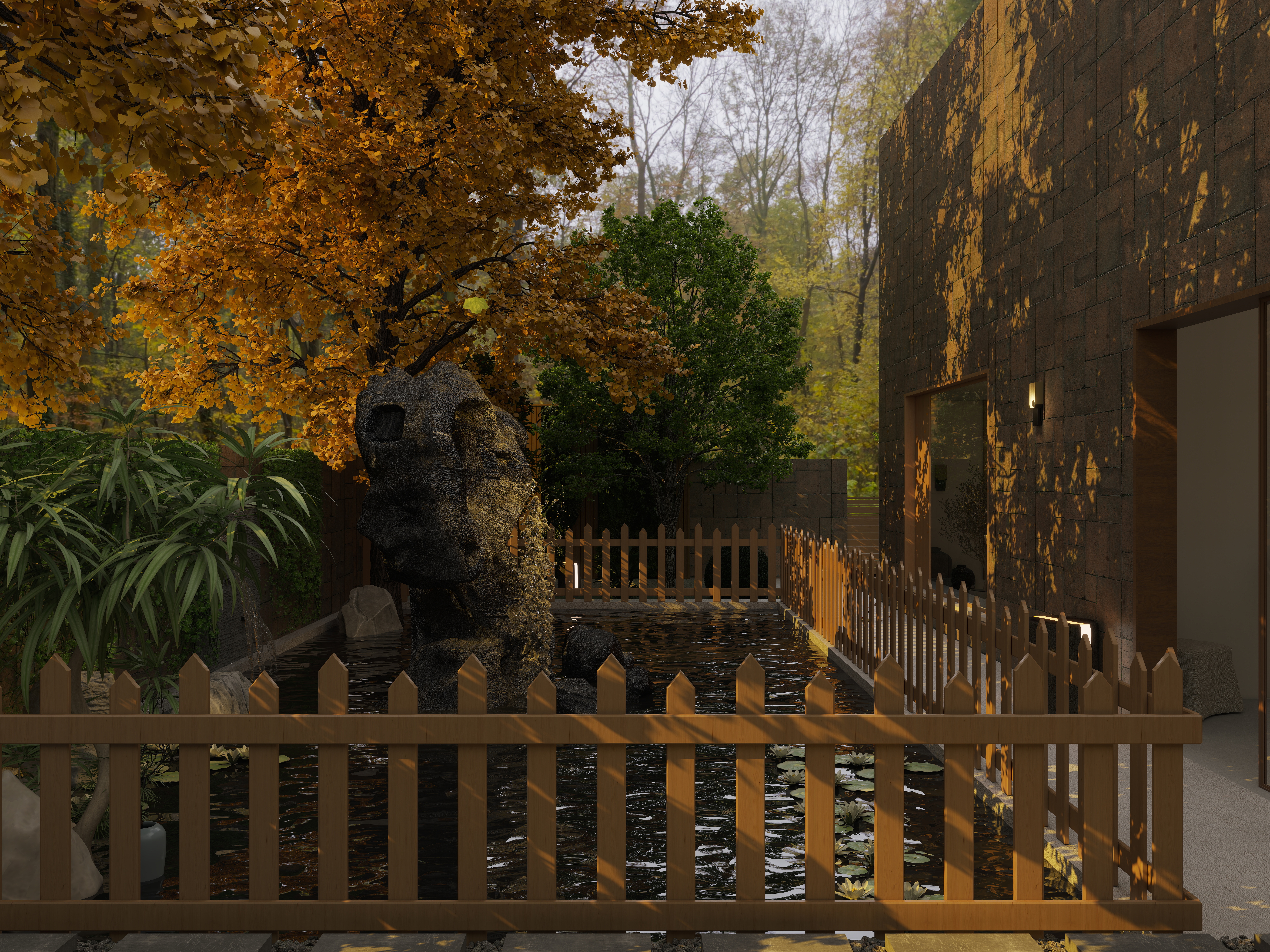 TS33333-福州万科城199㎡2室一层外景装修效果图第5张