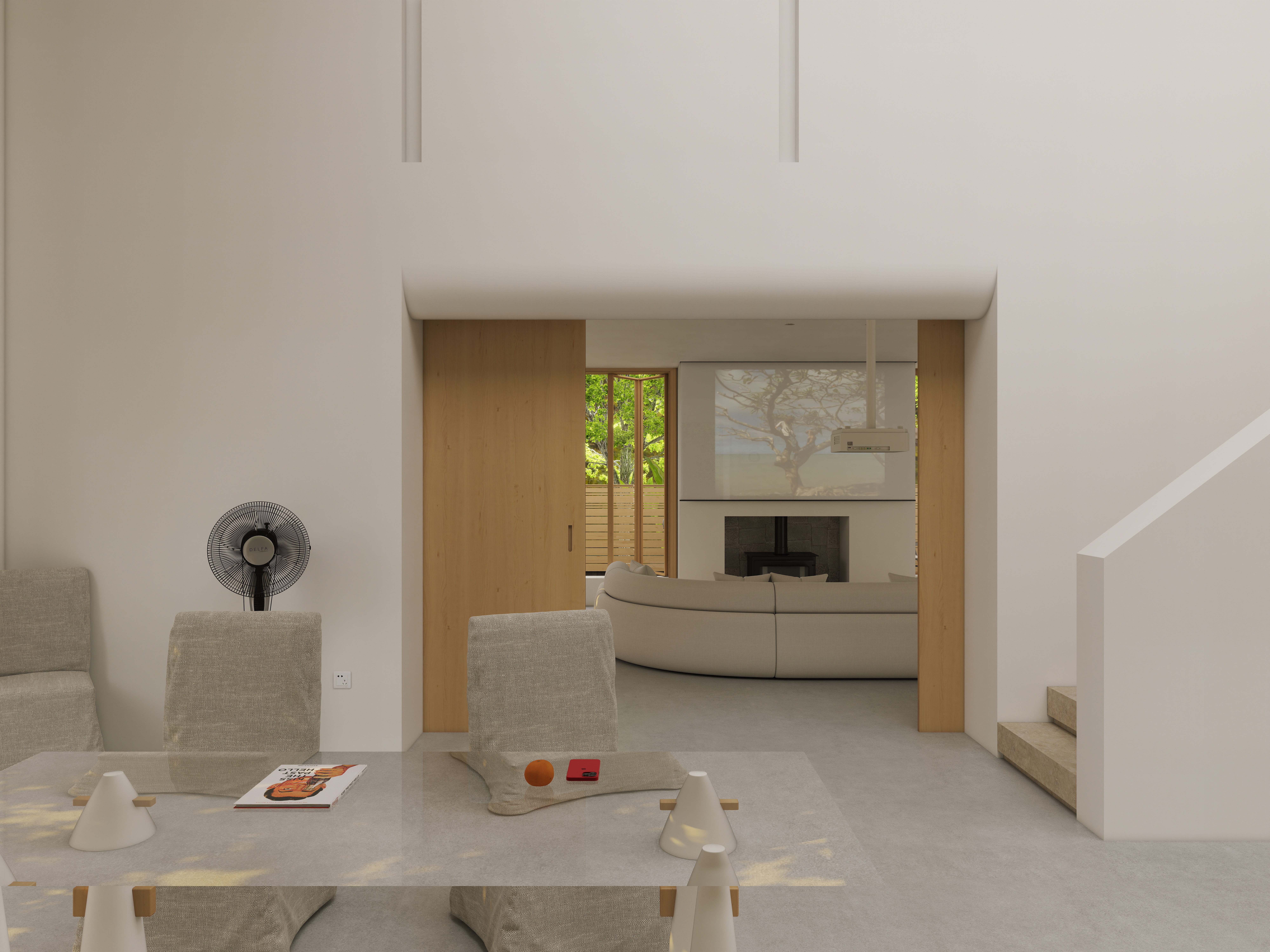 TS33333-福州万科城199㎡2室一层餐厅装修效果图第3张