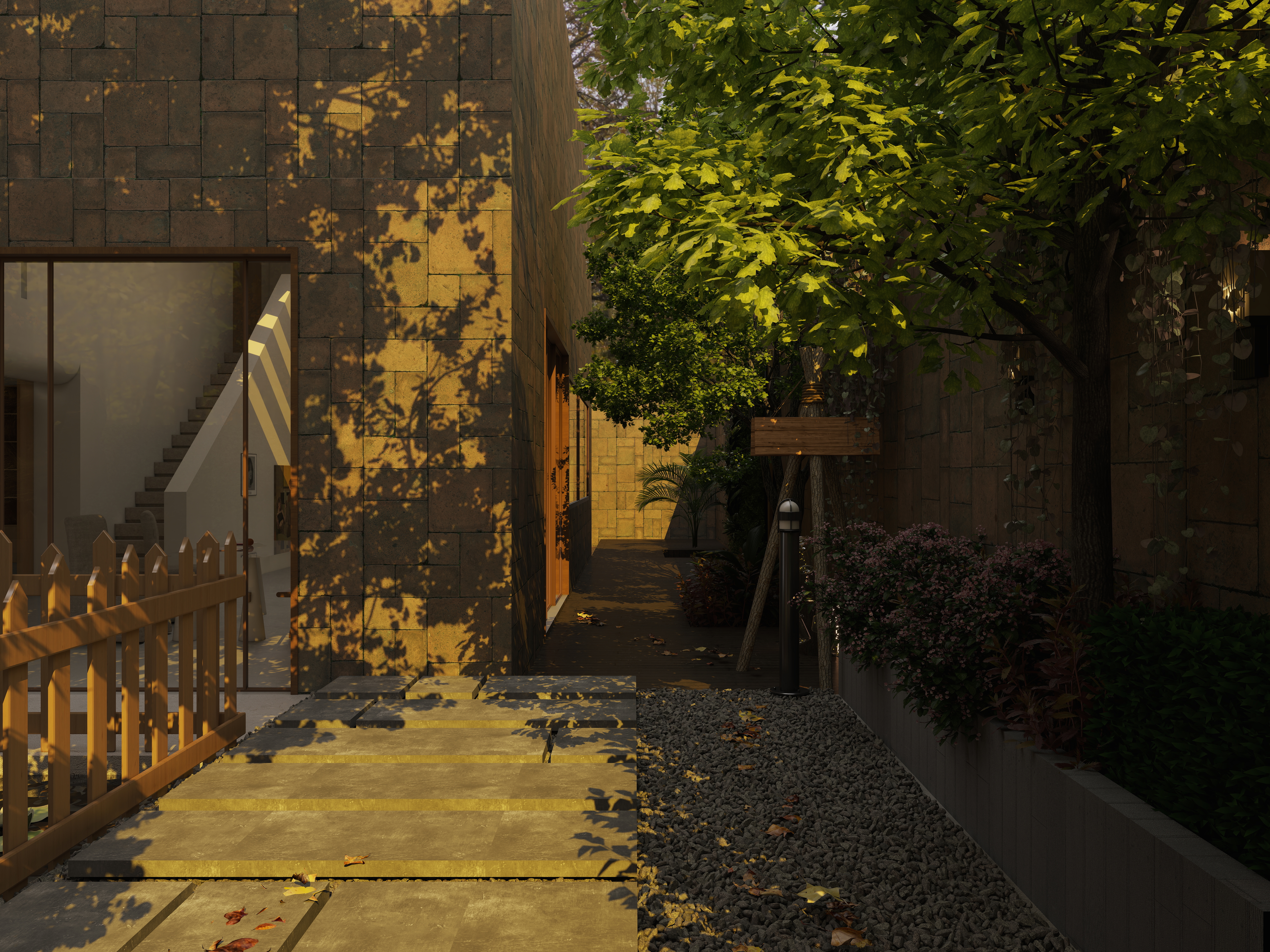 TS33333-福州万科城199㎡2室一层外景装修效果图第2张