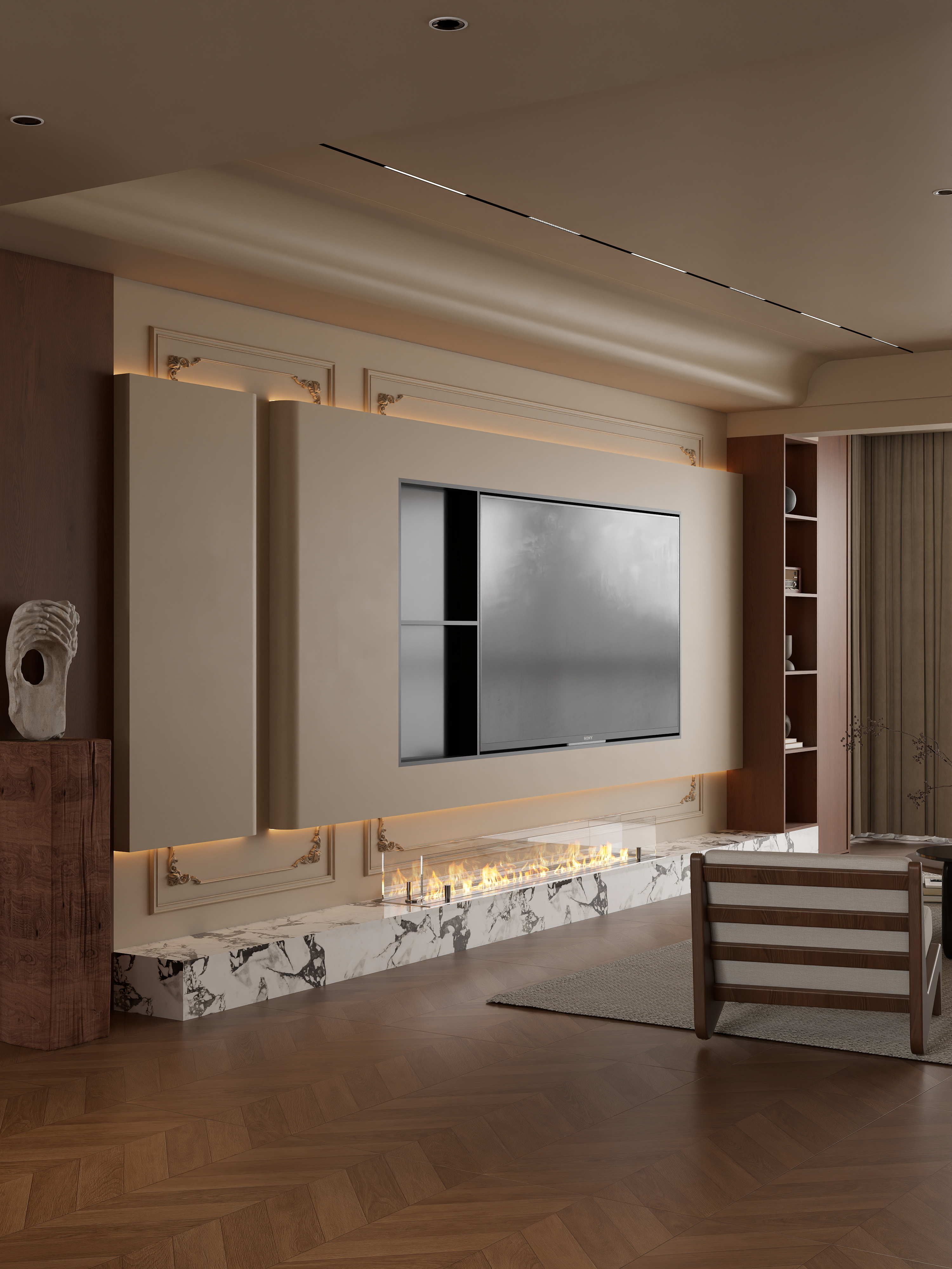 牛马号-西河园中古侘寂暗色系-装修设计方案