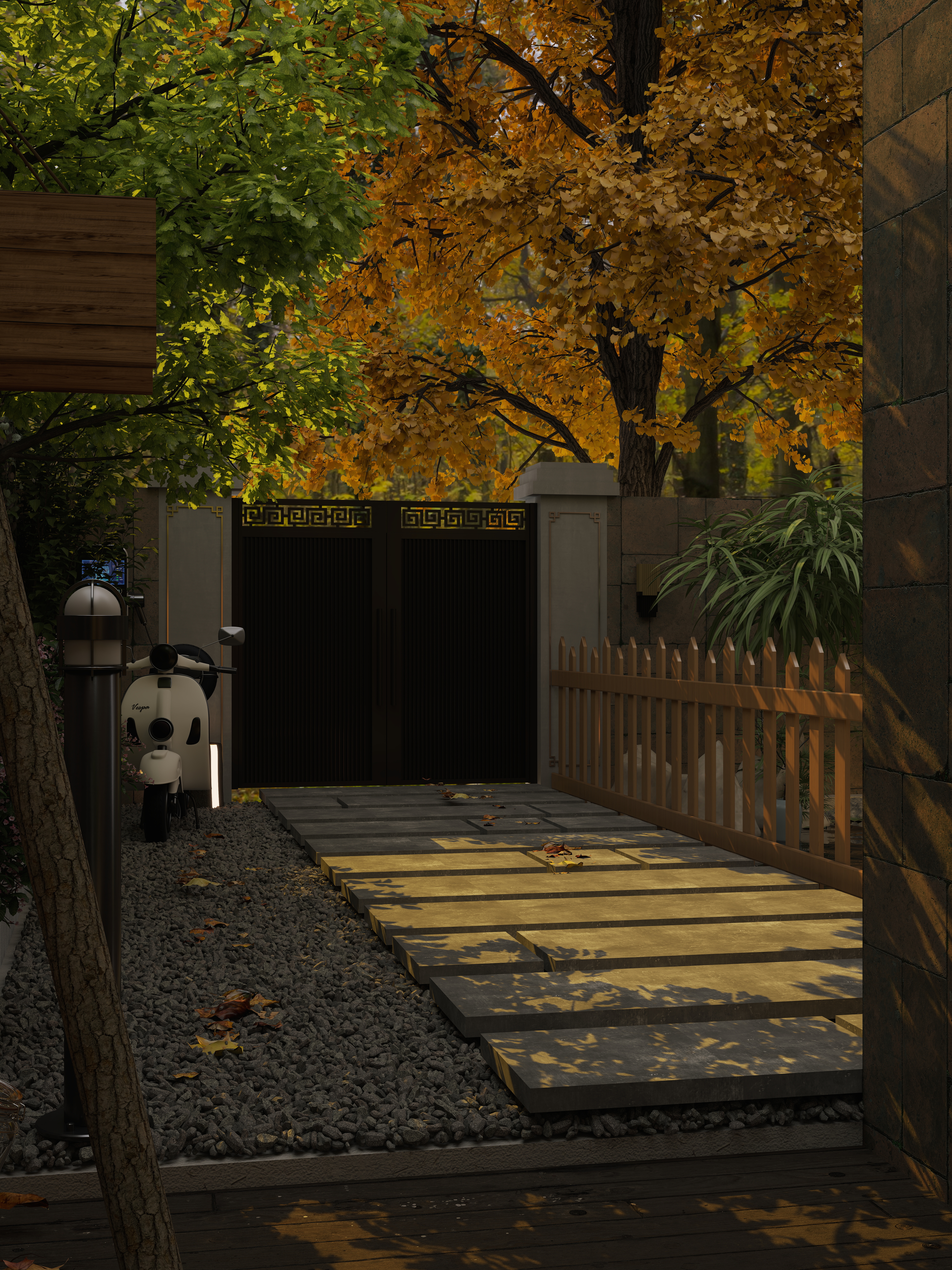 TS33333-福州万科城199㎡2室一层外景装修效果图第4张