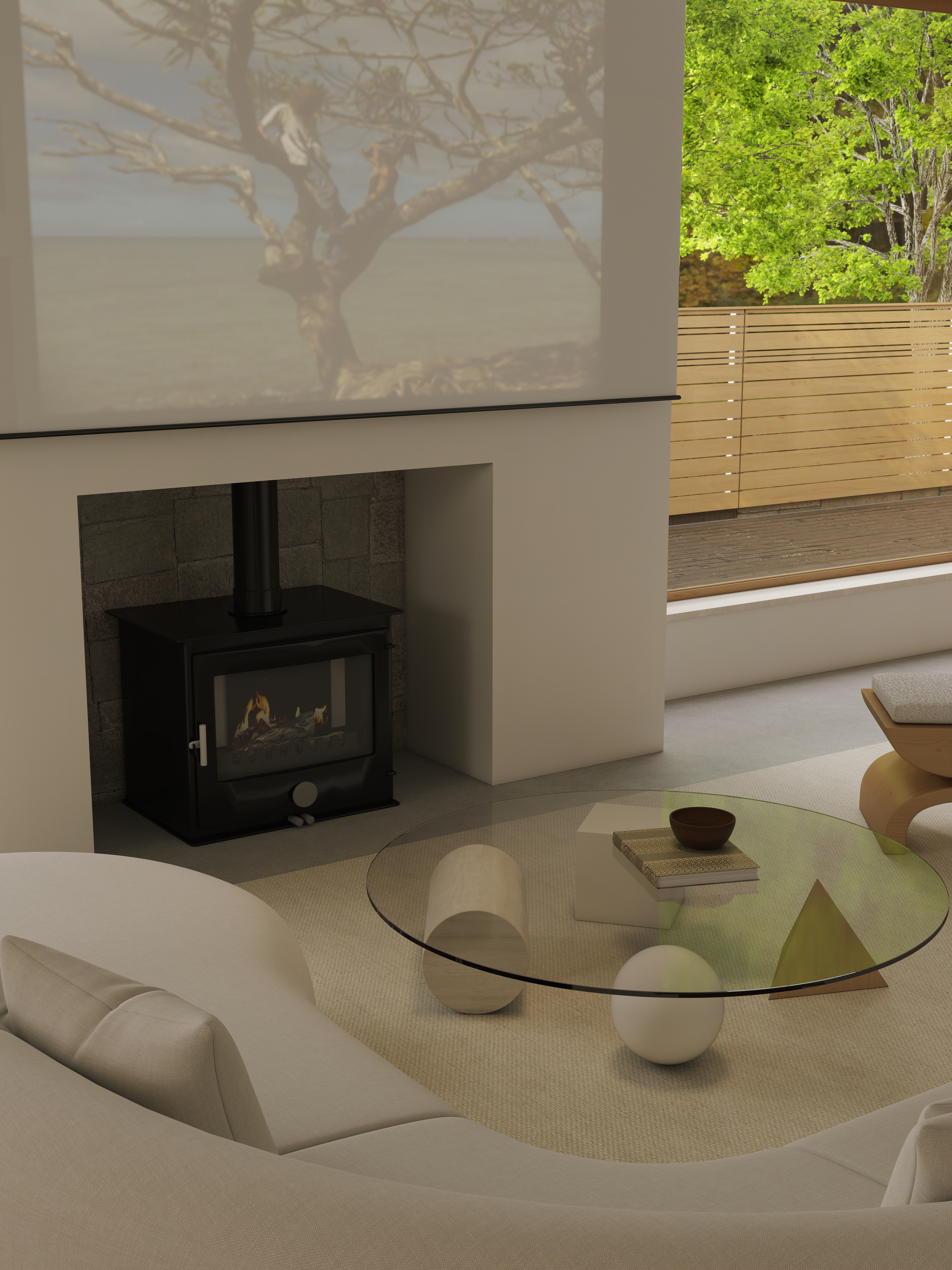 TS33333-福州万科城199㎡2室一层客厅装修效果图第5张