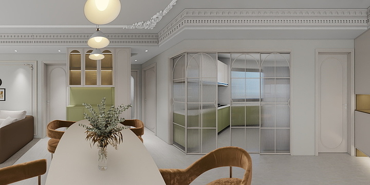 圣峰装饰设计师-万科昆仑上观-装修设计方案