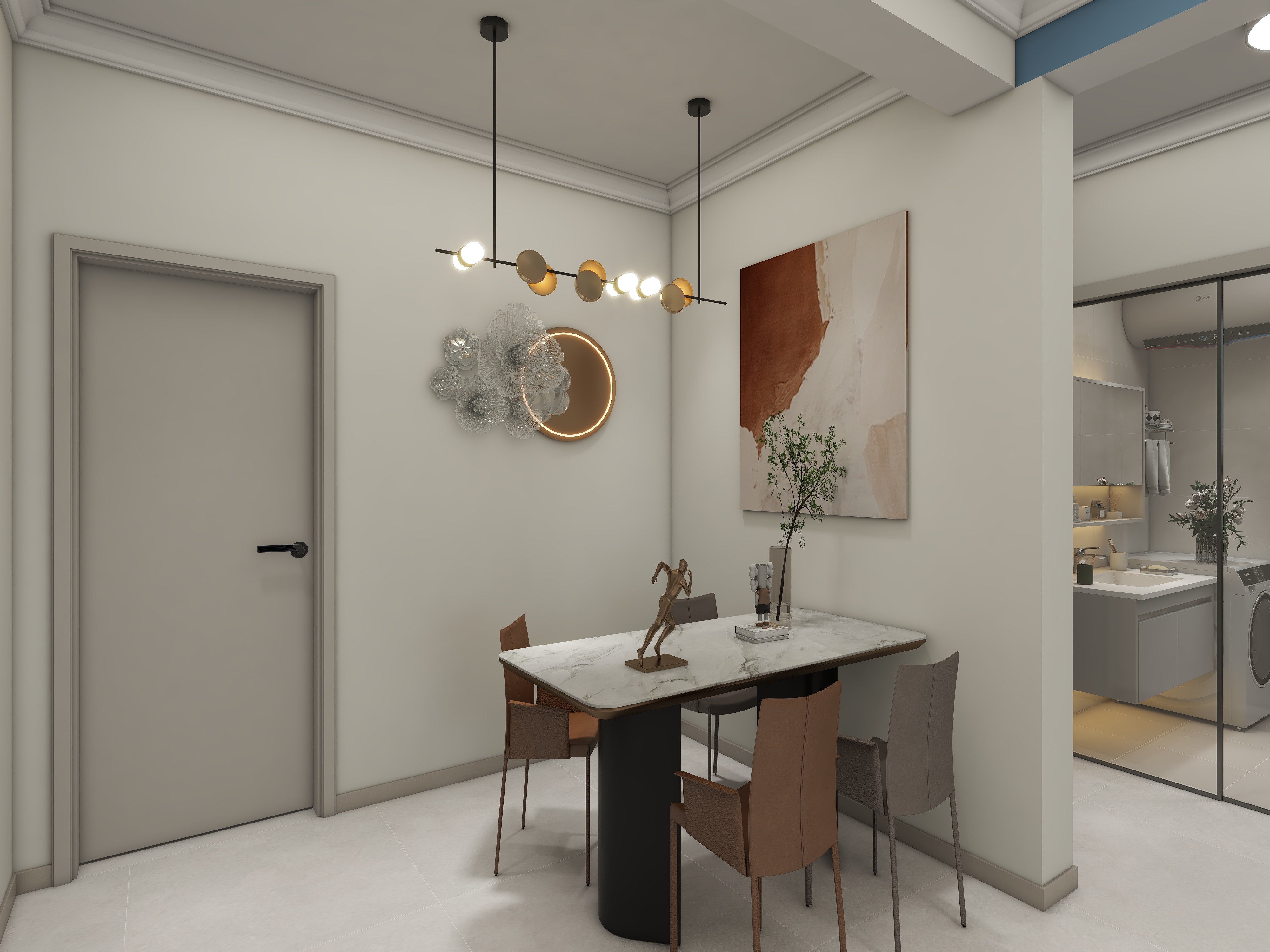 环宇0315-御河上镜90㎡3室装修效果图