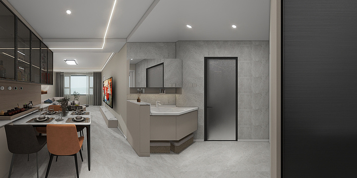 佳诚设计-东方鑫城5-2-702 85平方-装修设计方案