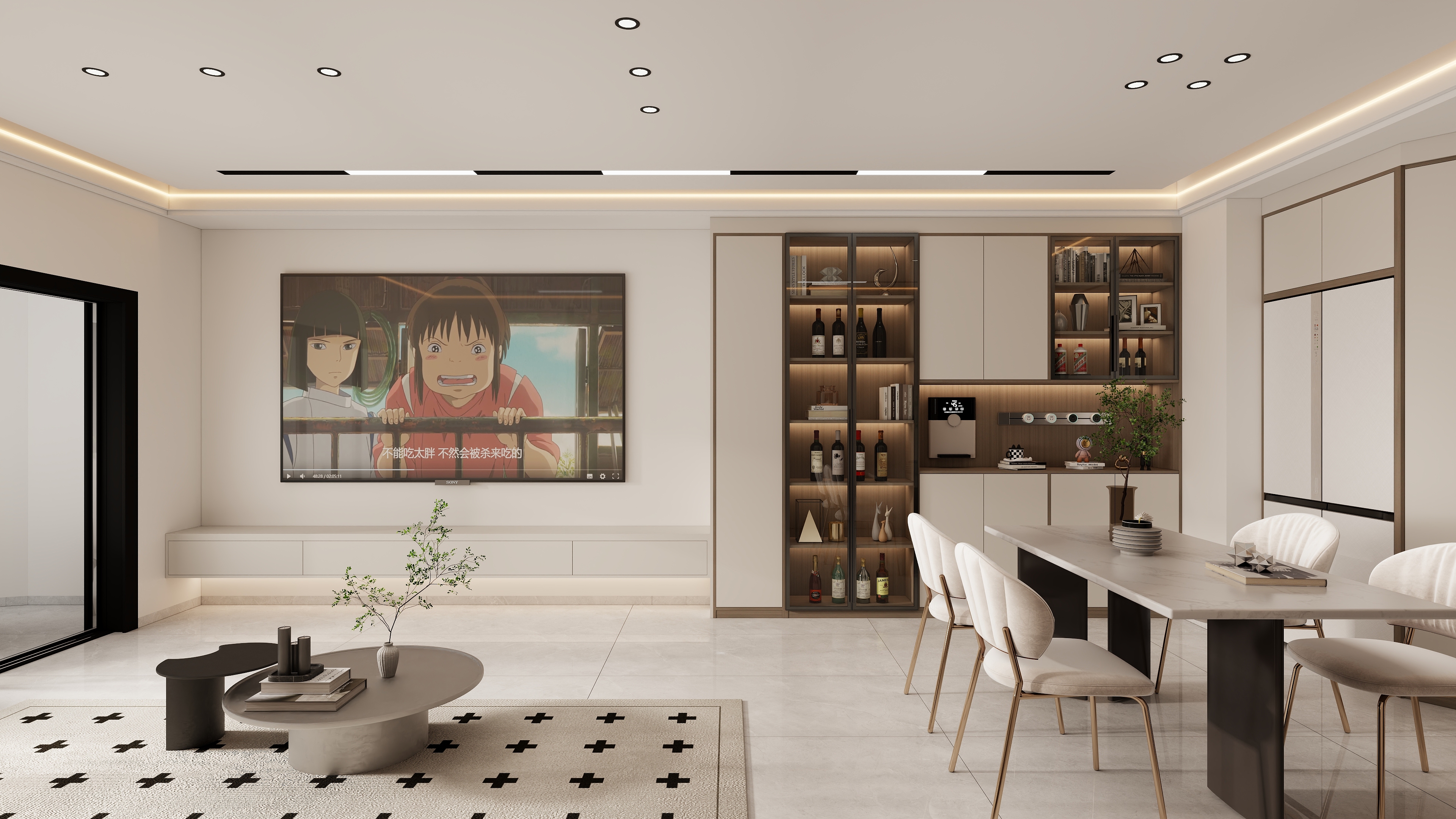 室内装饰-设计-谢-保利东湾现代简约55㎡-装修设计方案