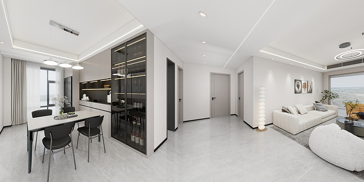 旭峰装饰-玥-明月江南46-401-装修设计方案