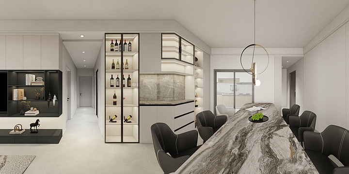 Lin一设计-108㎡3室-装修设计方案