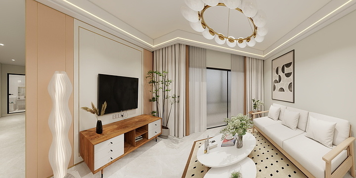 素物-海德公园81㎡3室-装修设计方案