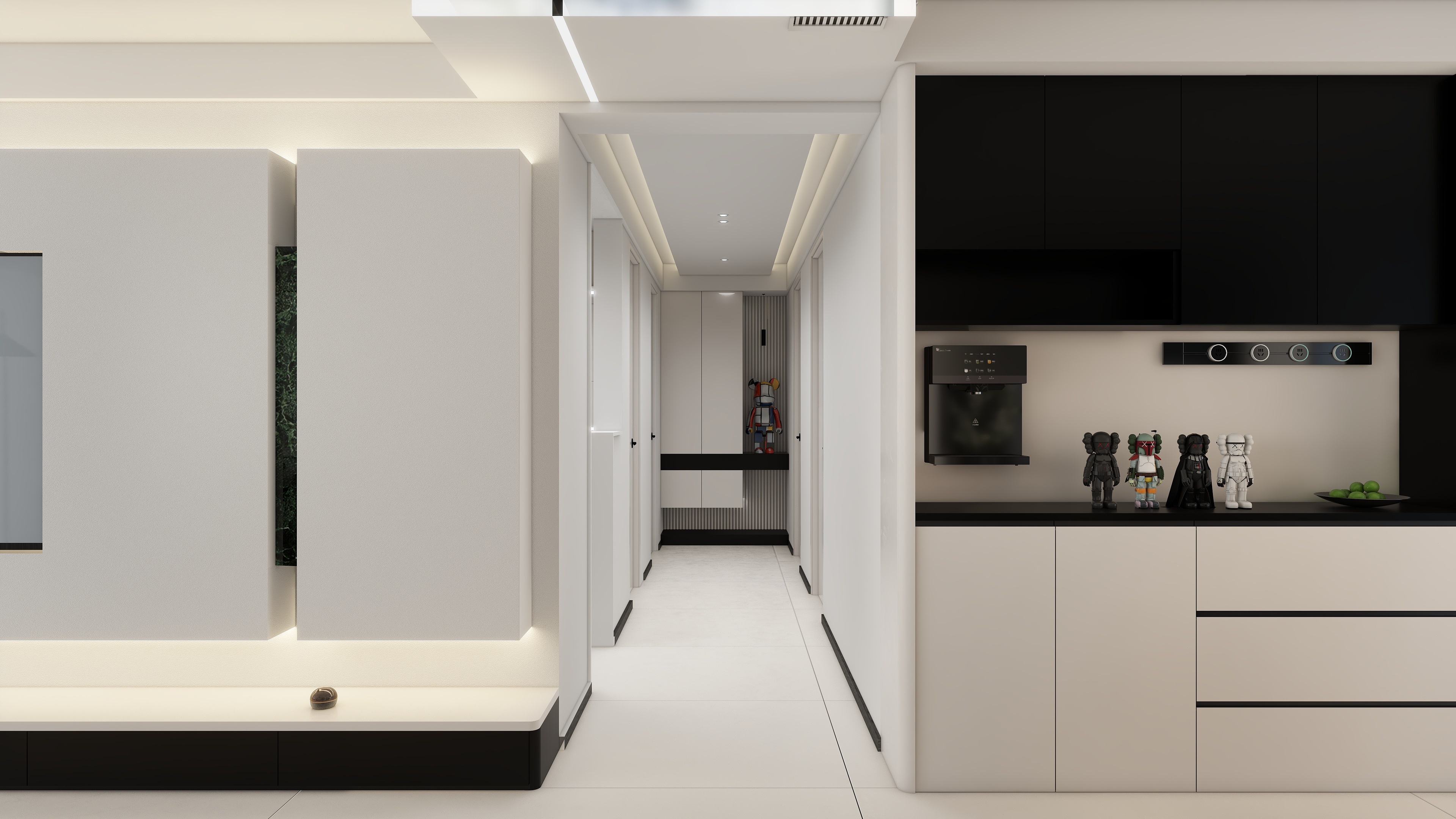 郑杨杨wpYV-现代黑白效果-装修设计方案